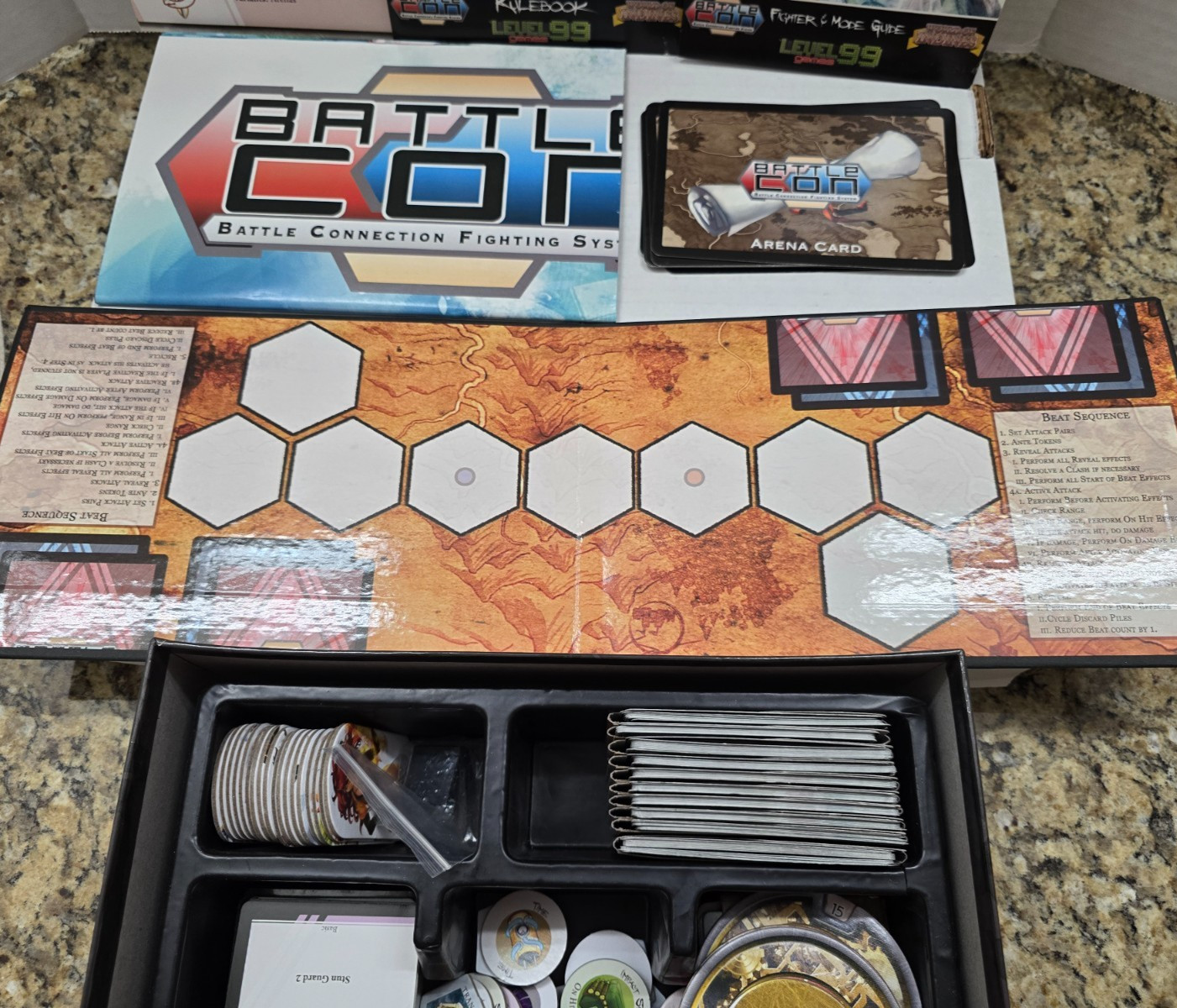 BATTLE CON War of Indines & Fate of the Indines Board Card Game w/ Poster