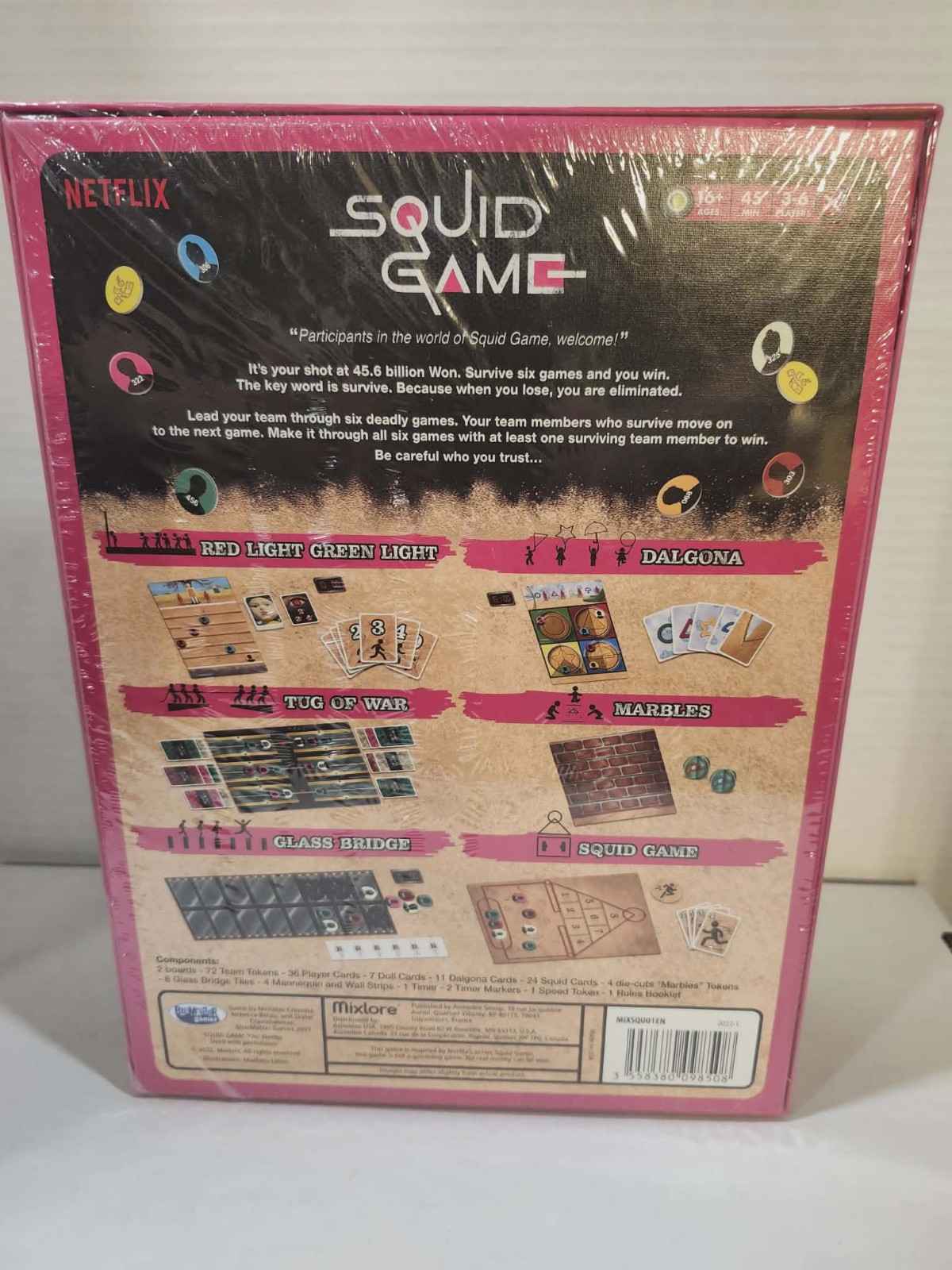 Factory-sealed Squid Game Board Game Netflix 3-6 Players Complete Party Game