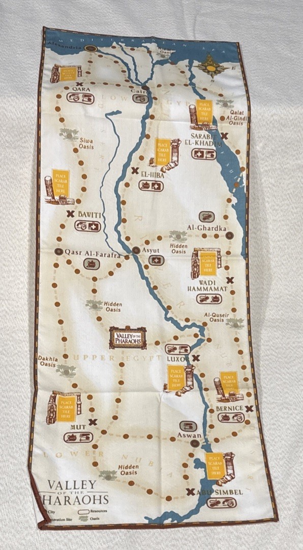 VALLEY OF THE PHARAOHS Bookshelf Board Game 2006 Front Porch Classics – COMPLETE