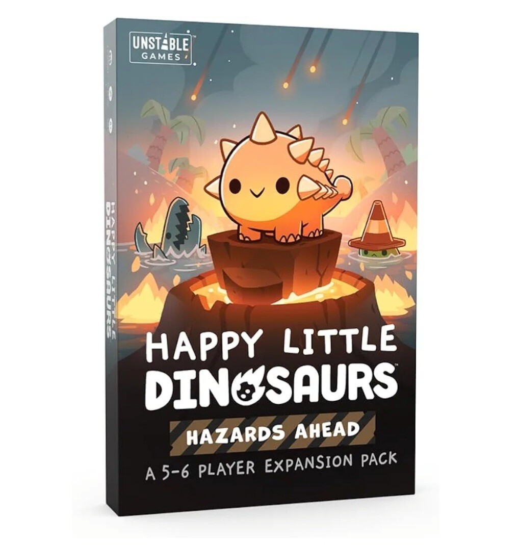Happy Little Dinosaurs Hazards Ahead Expansion Game for Tabletop Gameplay