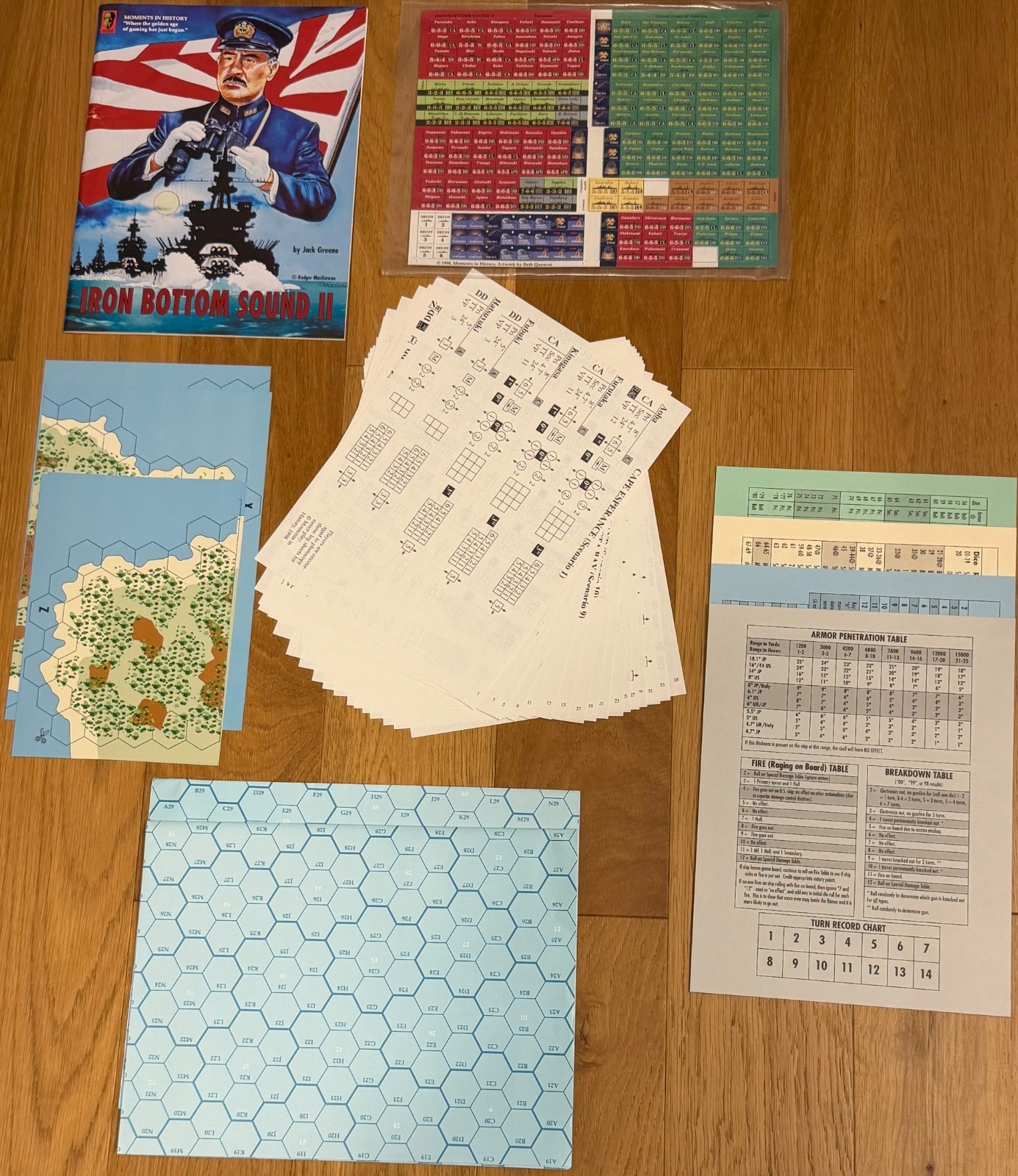 IRON BOTTOM SOUND II Moments in History Board Game Excellent Mint Condition Rare