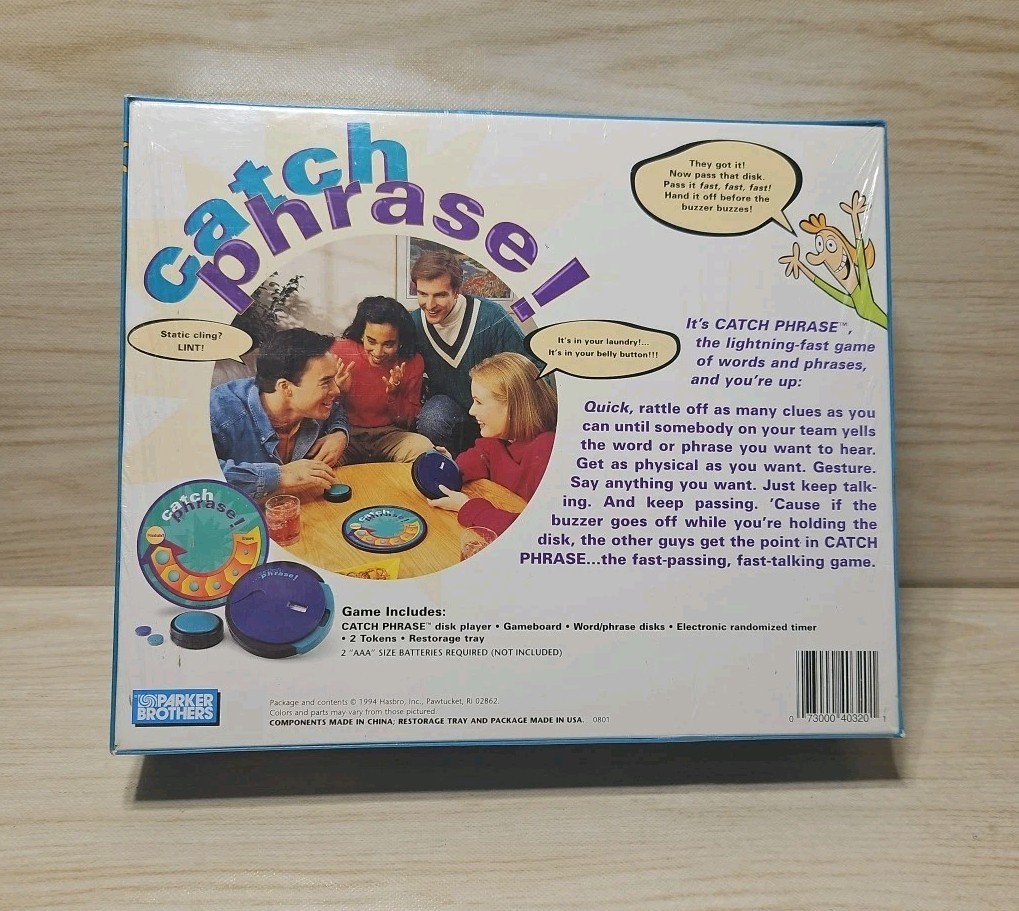 ** NEW SEALED ** Vntg Catch Phrase Party Game 1994 Orig Ed Parker Brothers