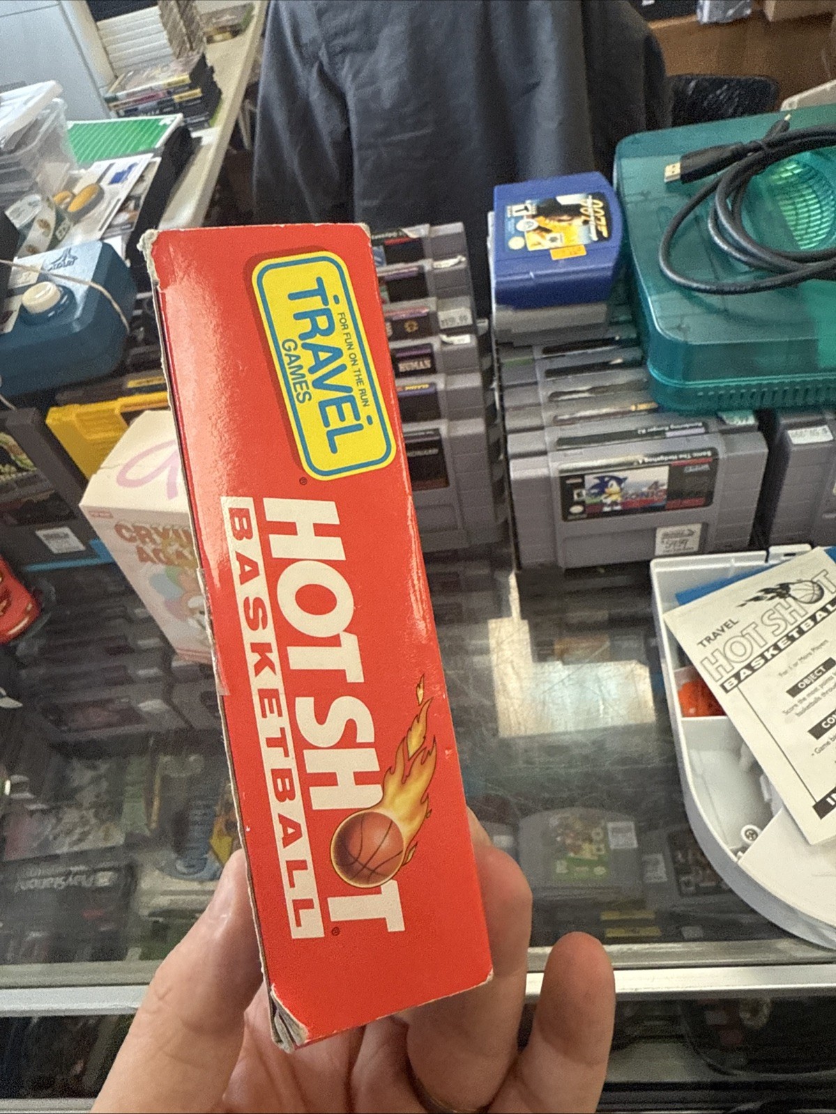 Vintage 1992 Milton Bradley Travel Hot Shot Basketball Game w/ Box – Works!