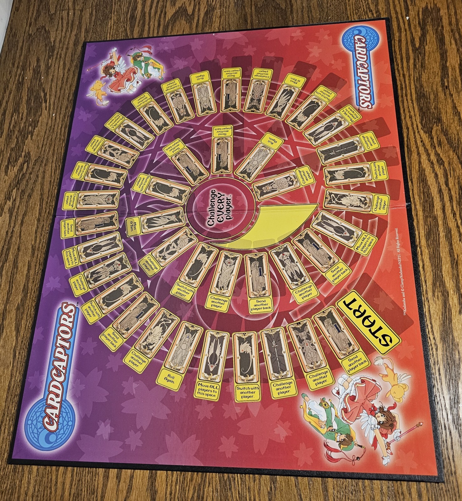 2001 Cardcaptors: Challenge of the Clow Spirits Anime Board Game – 100% COMPLETE