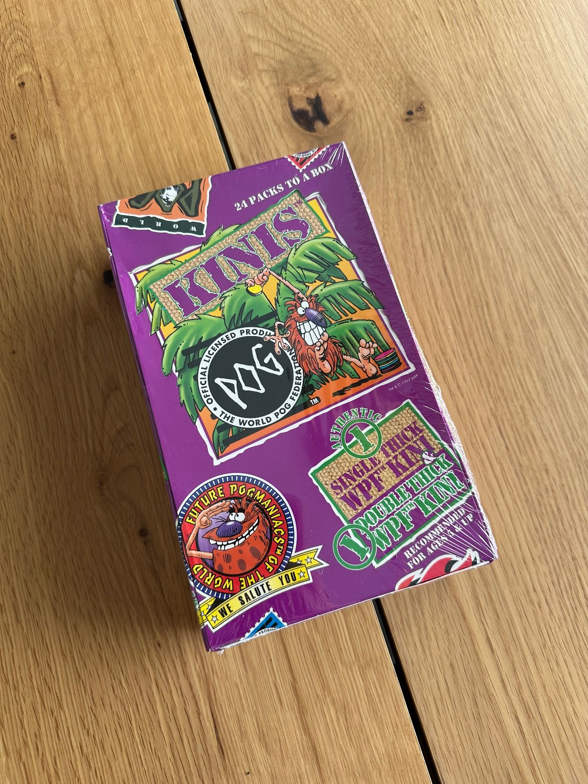 Pog Kinis 1994 Sealed Display Box – 24 Booster Packs – Factory Sealed Boosters