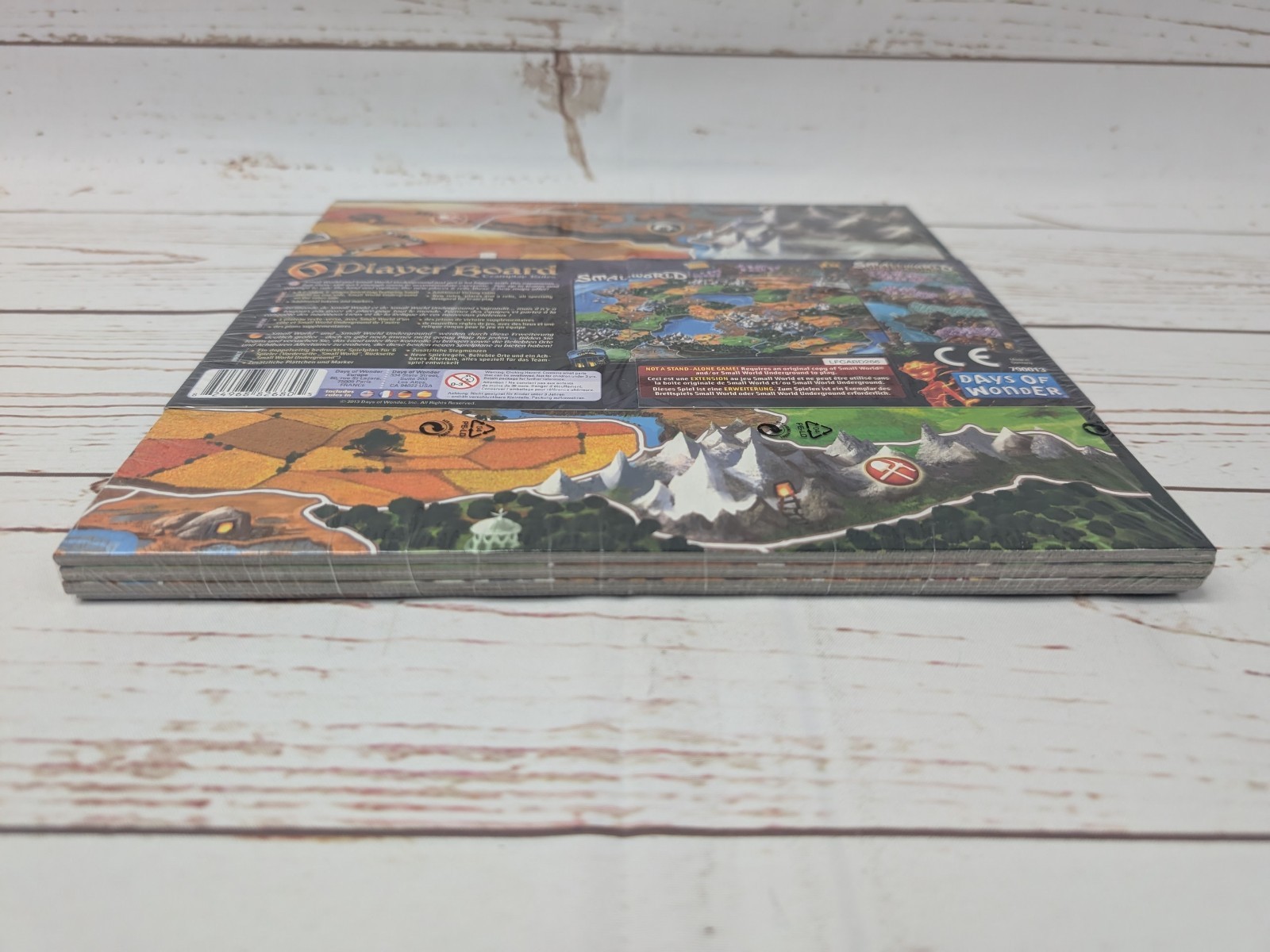 Small World 6 Player Map Box NIS Rare OOP Days of Wonder Board Game Expansion