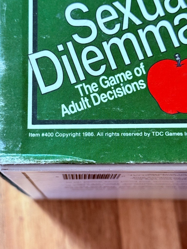 Sexual Dilemmas Adult Party Board Game Complete Vintage TDC Games