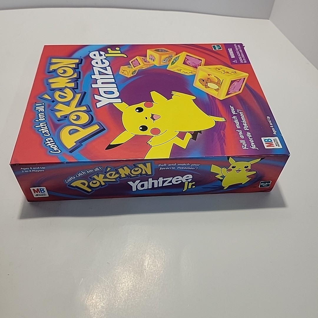 Pokemon Yahtzee Jr Vintage 1999 Milton Bradley Hasbro Nintendo Gotta Catch Em