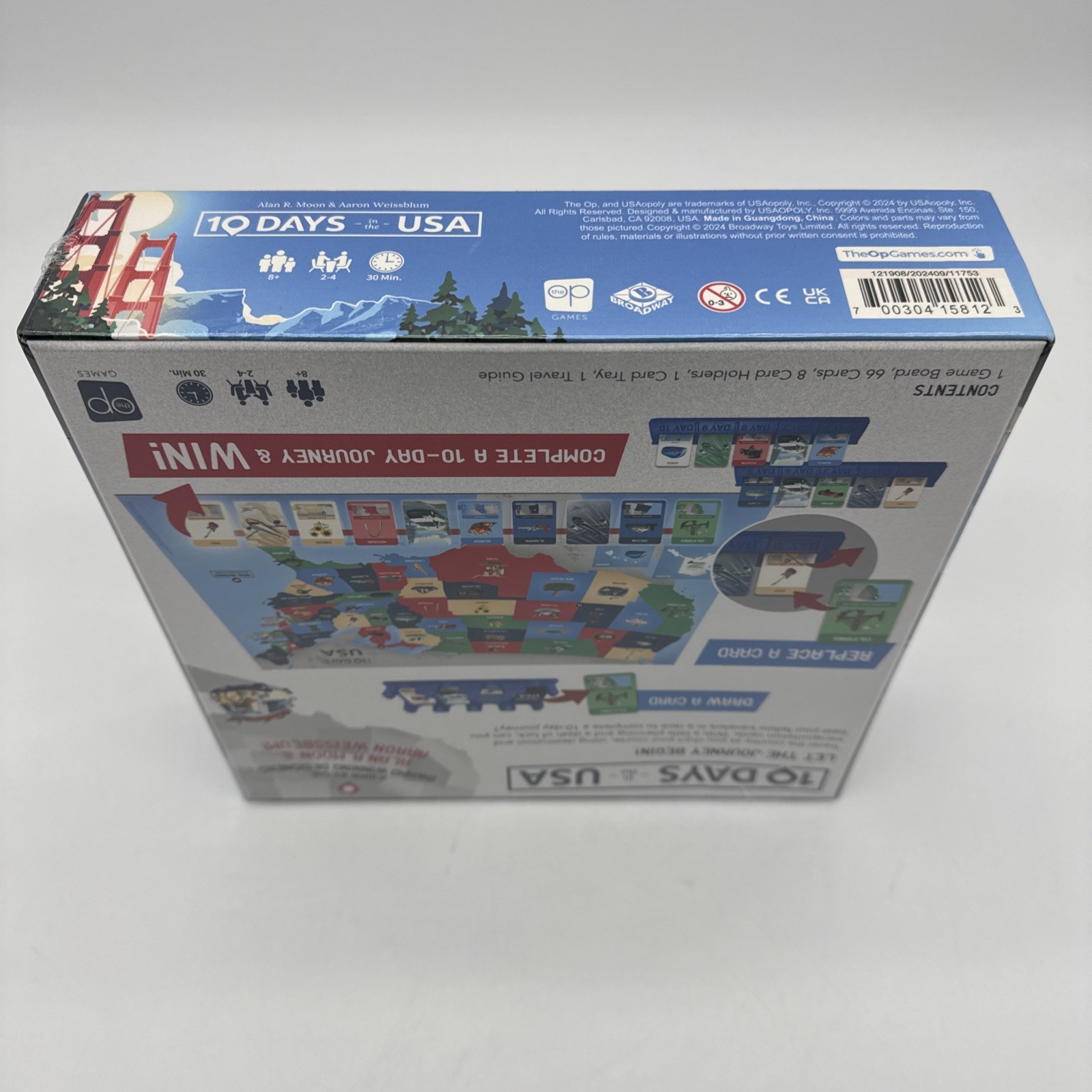 10 Days in The USA Family Road Trip Board Game Fun All Ages Moon Weissblum NEW