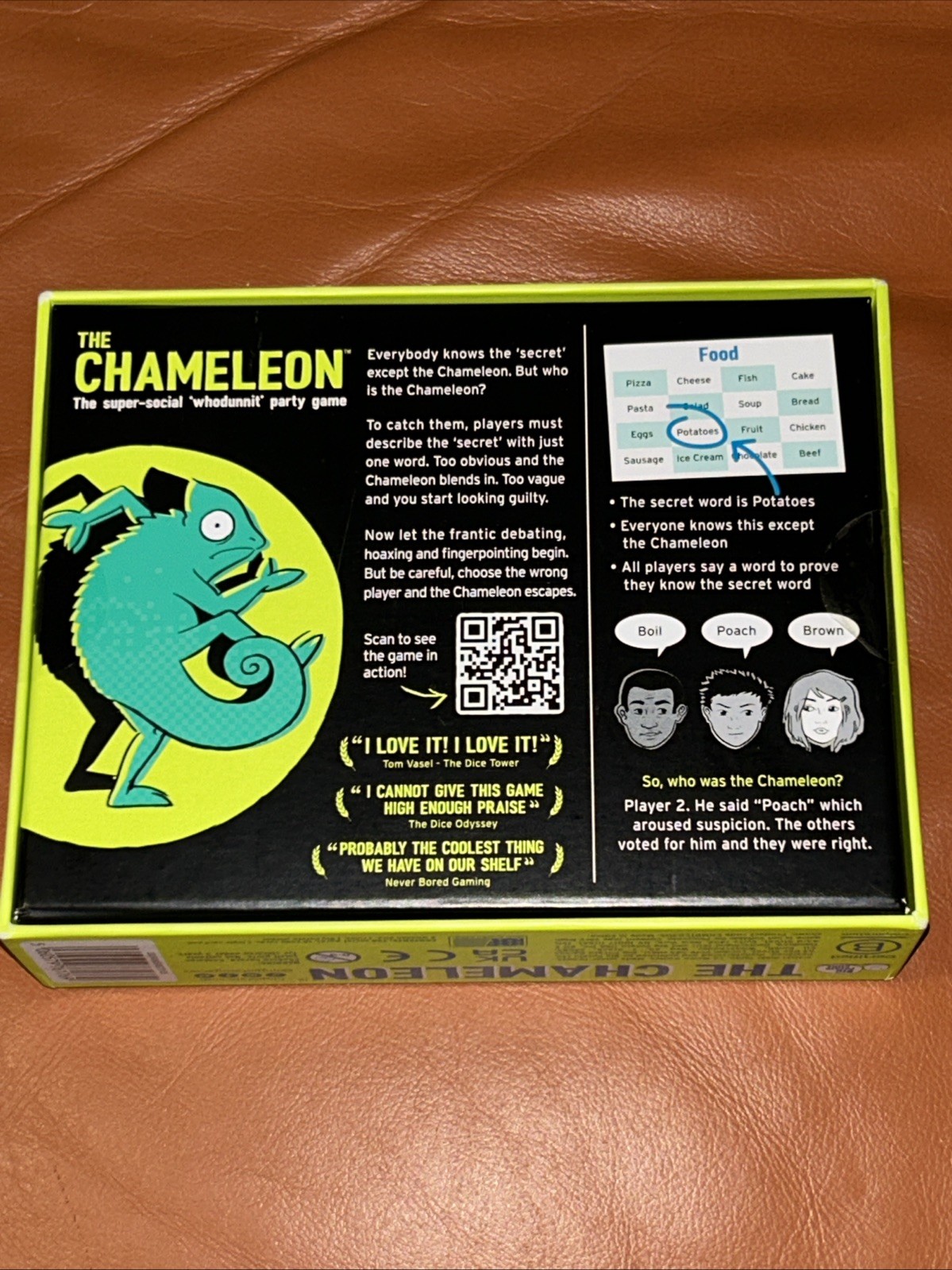 Big Potato The Chameleon Blend In Don’t Get Caught Family Game -Extra Words NEW
