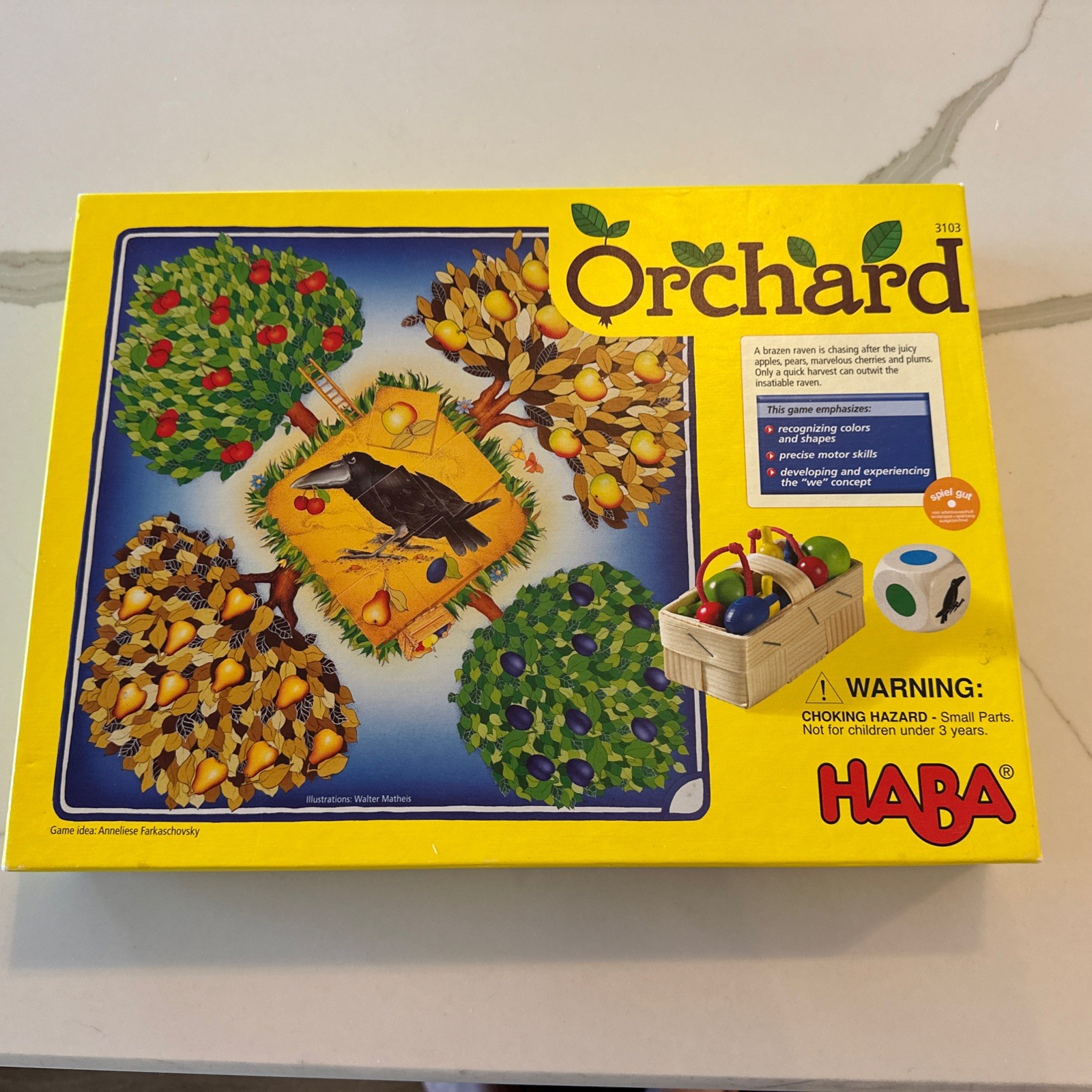 Germany HABA “Orchard” Cooperative Game of Colors & Shapes – Replacement Baskets