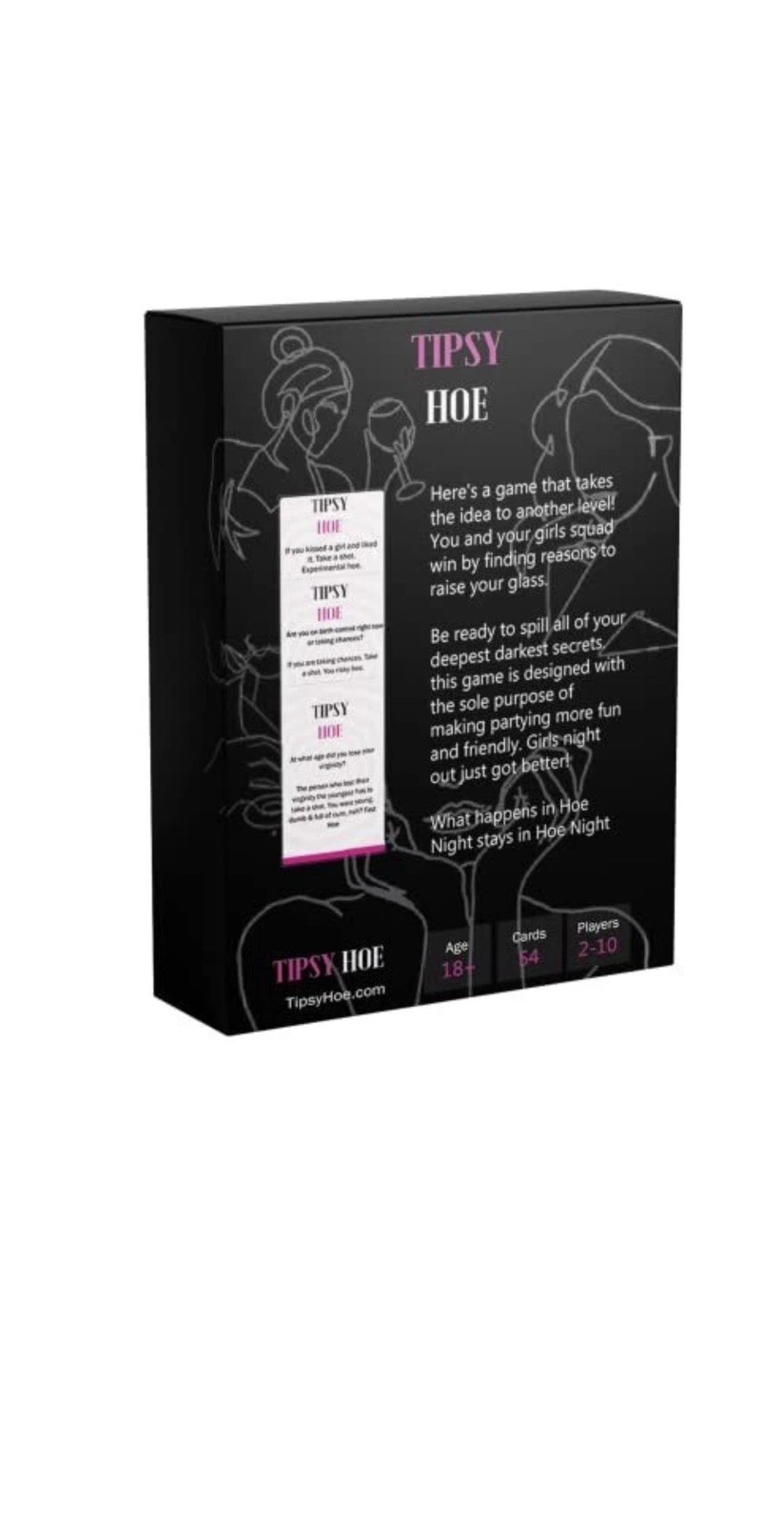 Tipsy Hoe Girl’s Night Game – Ladies Night Game for Party Nights, Bachelorette