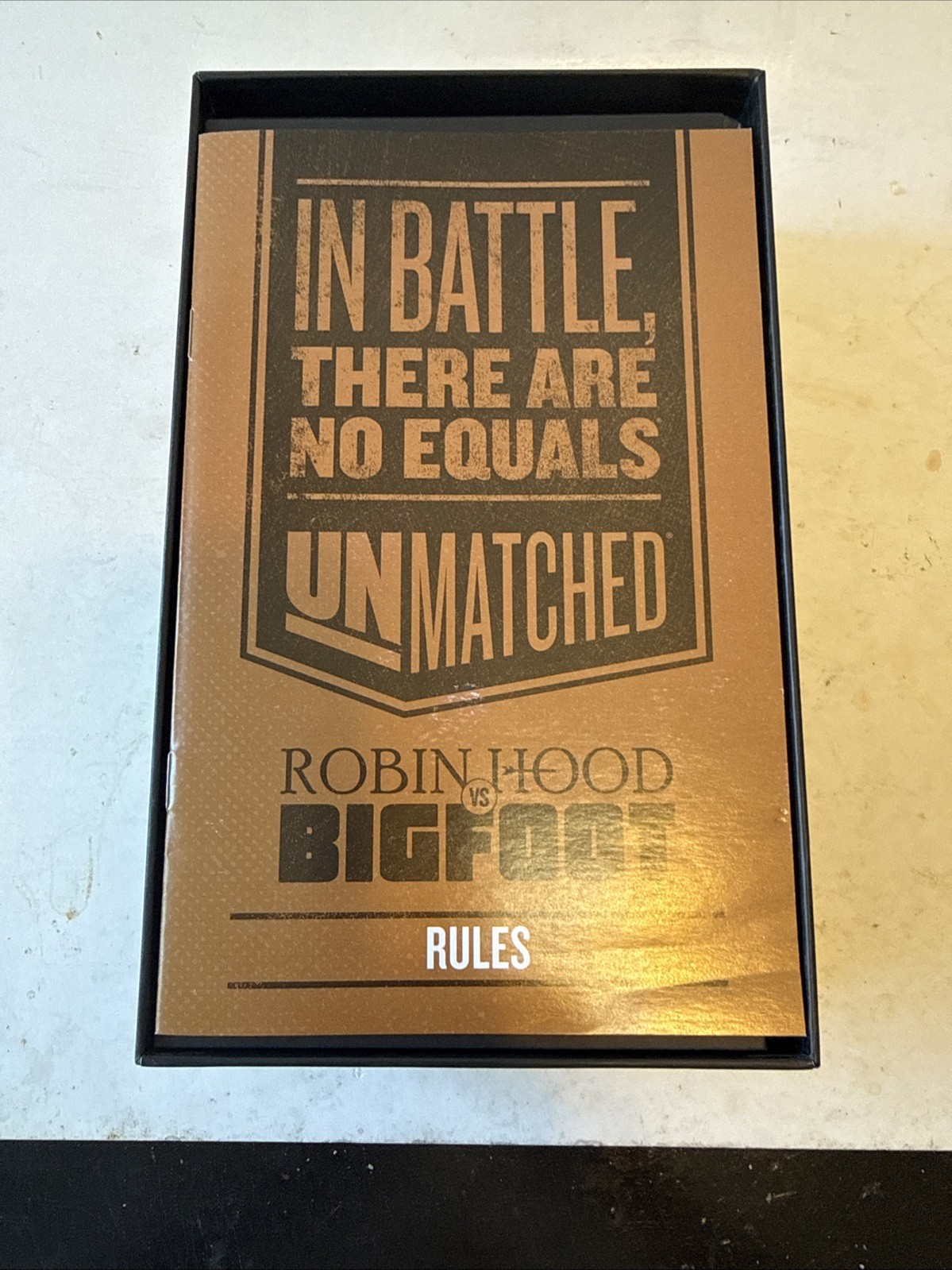 Restoration Games Unmatched Robin Hood Vs. Bigfoot Board Game Mondo Complete EUC