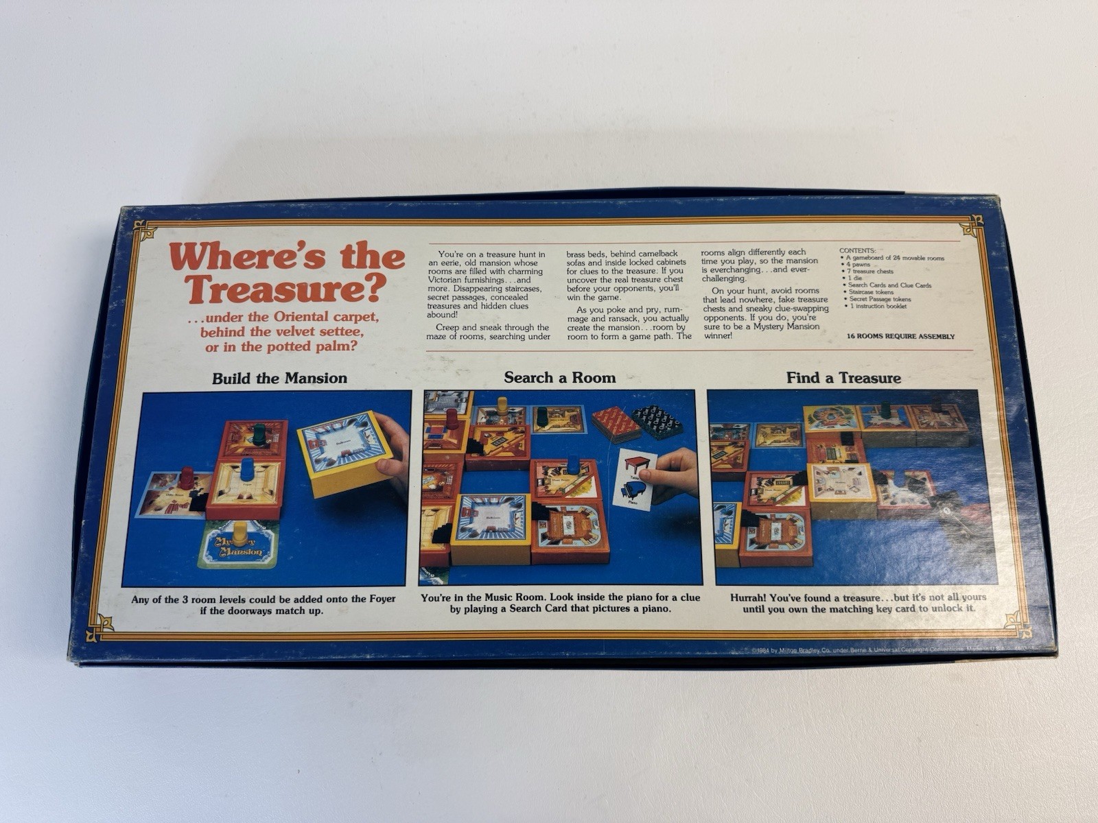 Vintage 1984 Mystery Mansion Board Game Milton Bradley – Complete