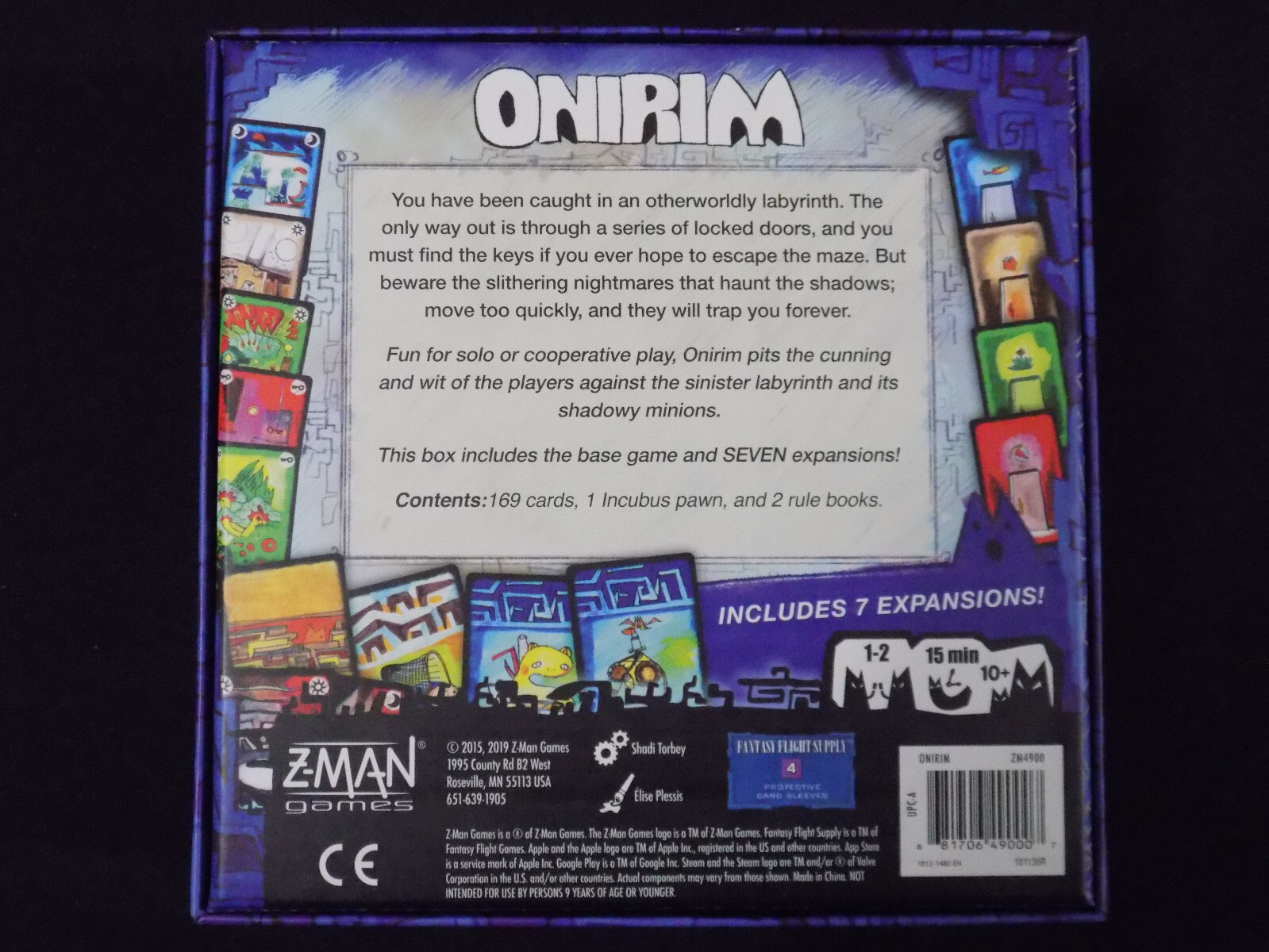 Onirim and Sylvion card games Excellent condition