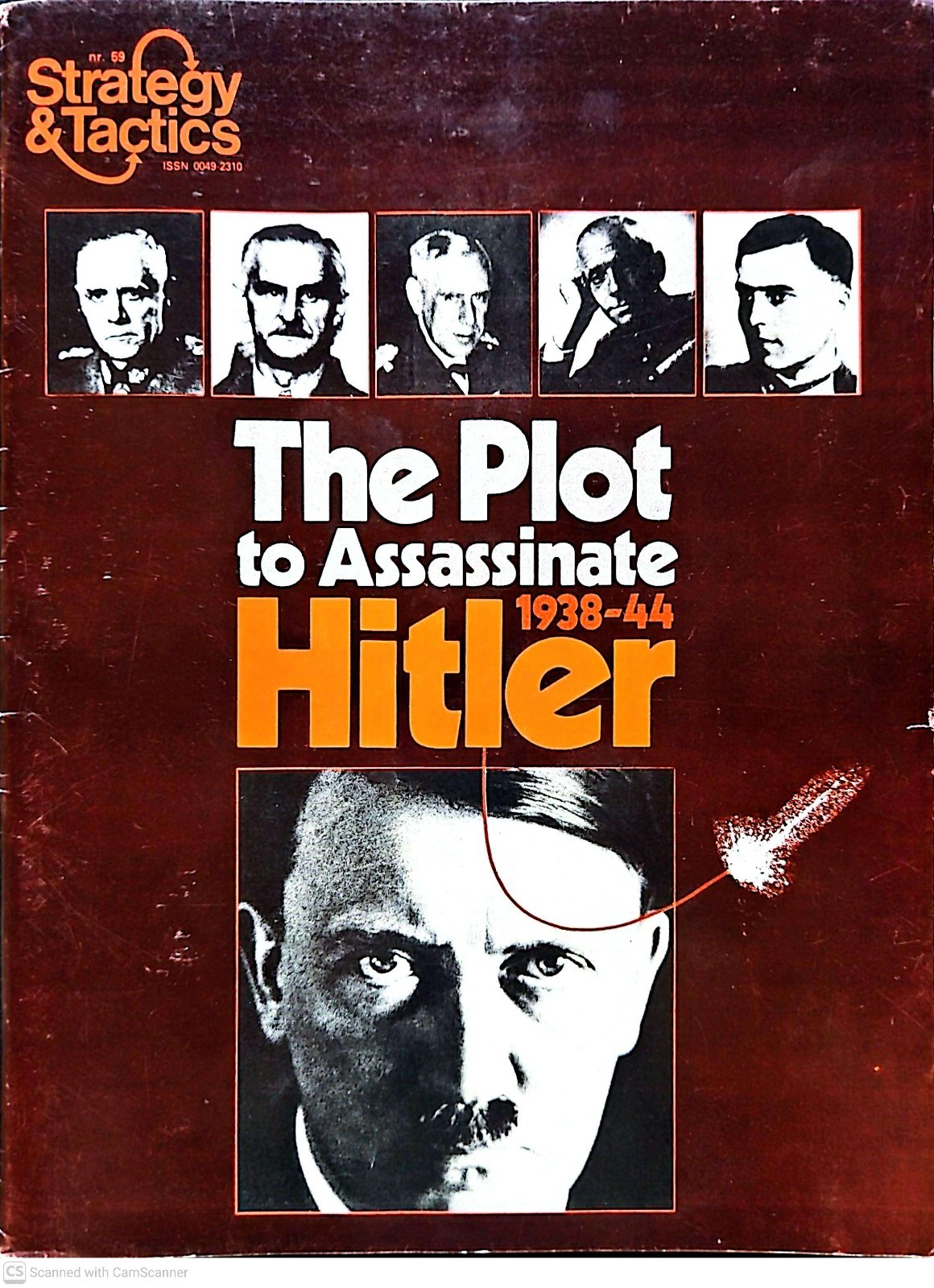 Strategy & Tactics #59 THE PLOT TO ASSASSINATE HITLER 1938-44 SPI 1976 UNPUNCHED