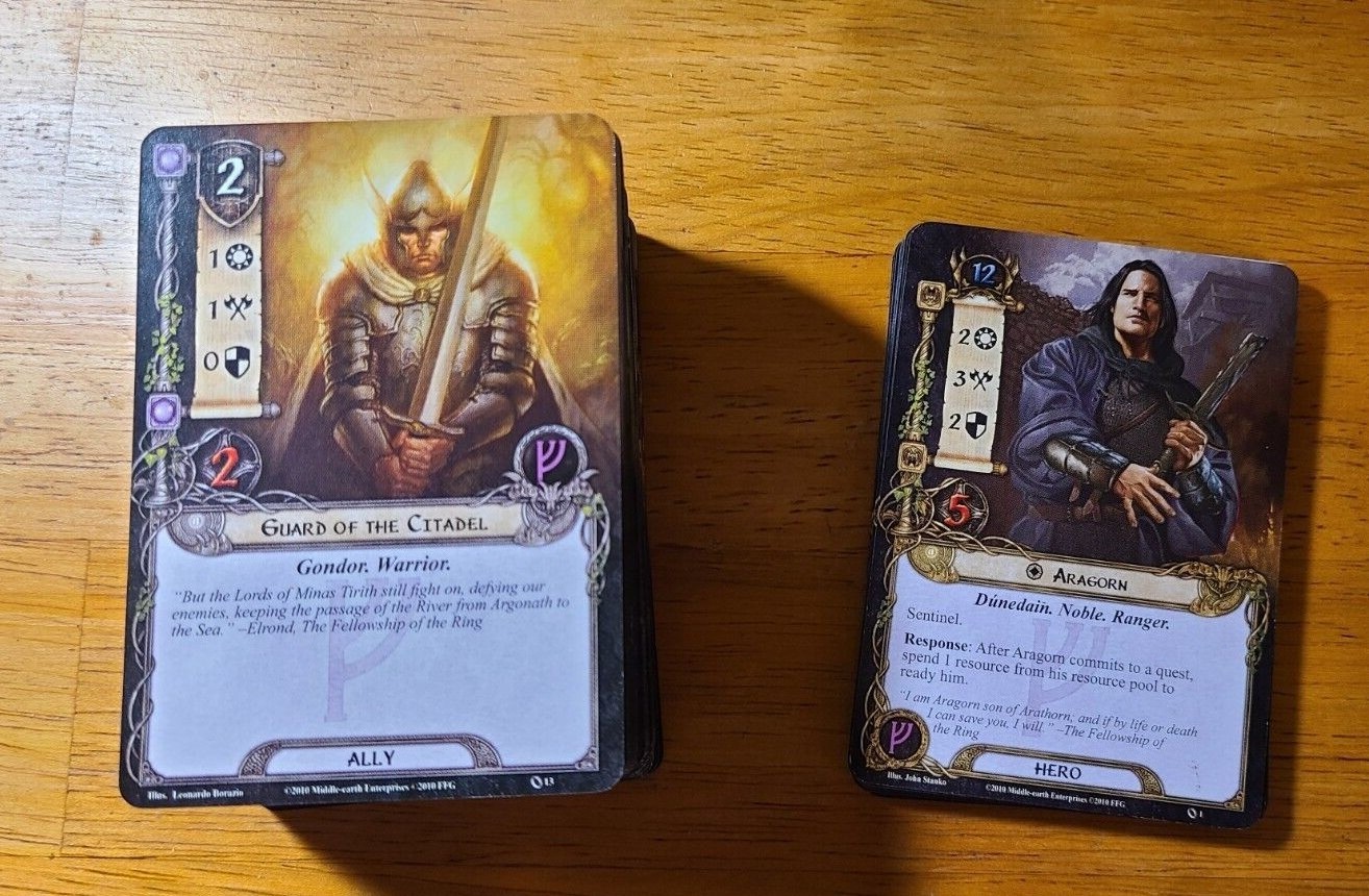 The Lord of the Rings: The Card Game – LCG – Core Set Hero and Player Cards
