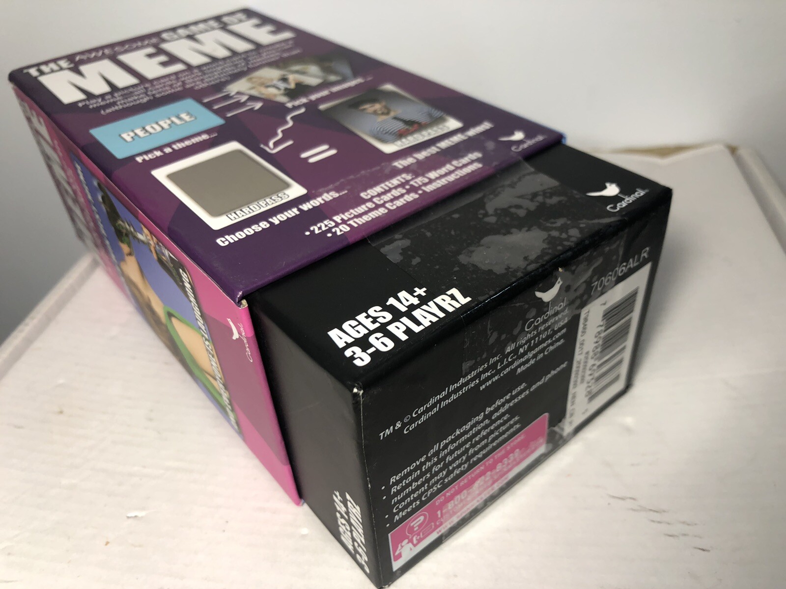 The Awesome Game of Meme Cards Game Box Ages 14+ 3-6 Players