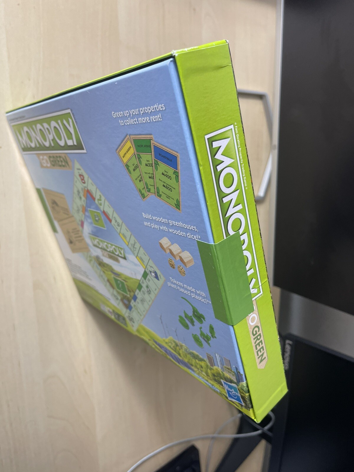 Monopoly Go Green Game 100% Recycled Paper Gift