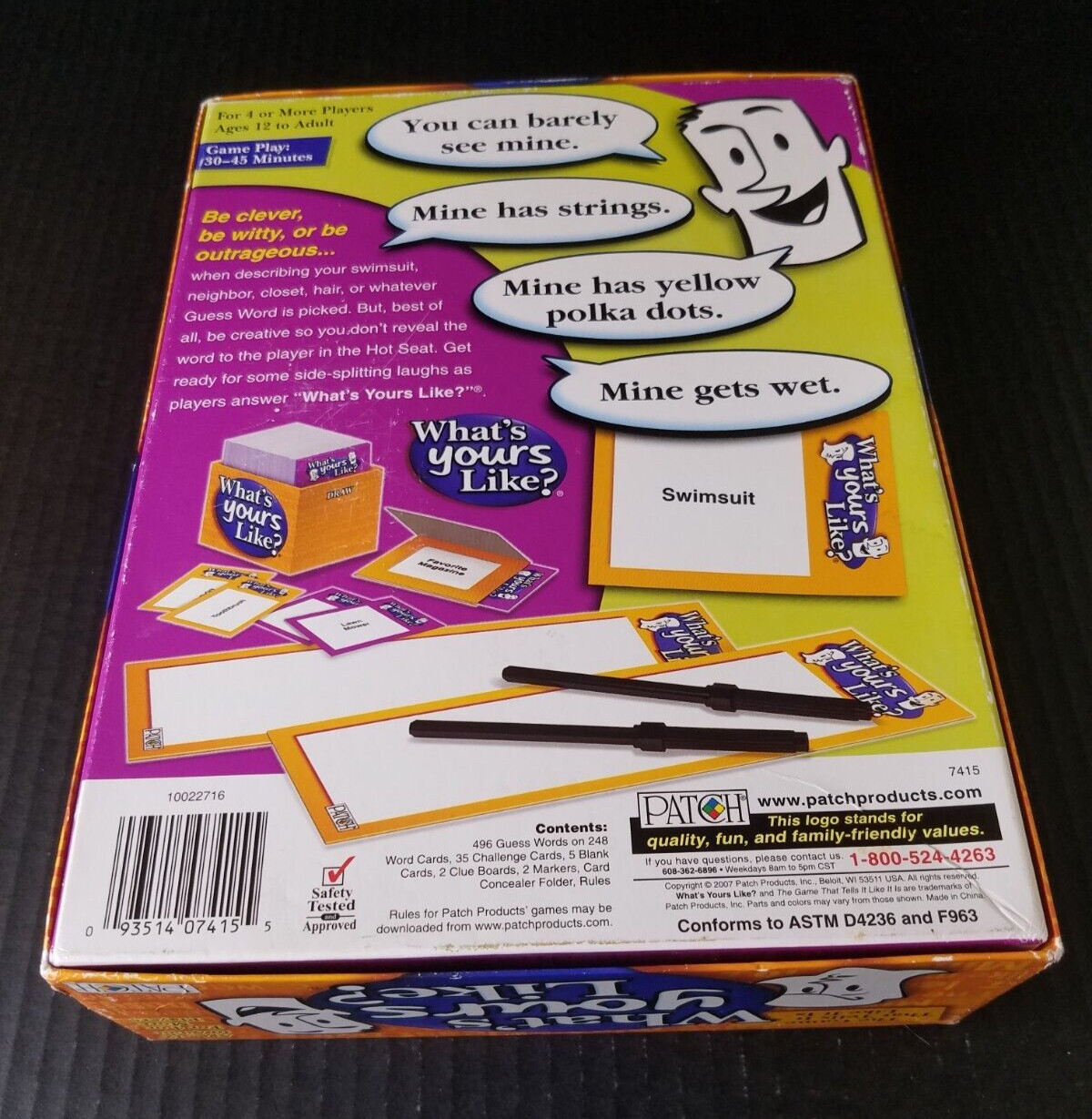 Patch Products What’s Yours Like? Board Game The Game That Tells It Like It Is