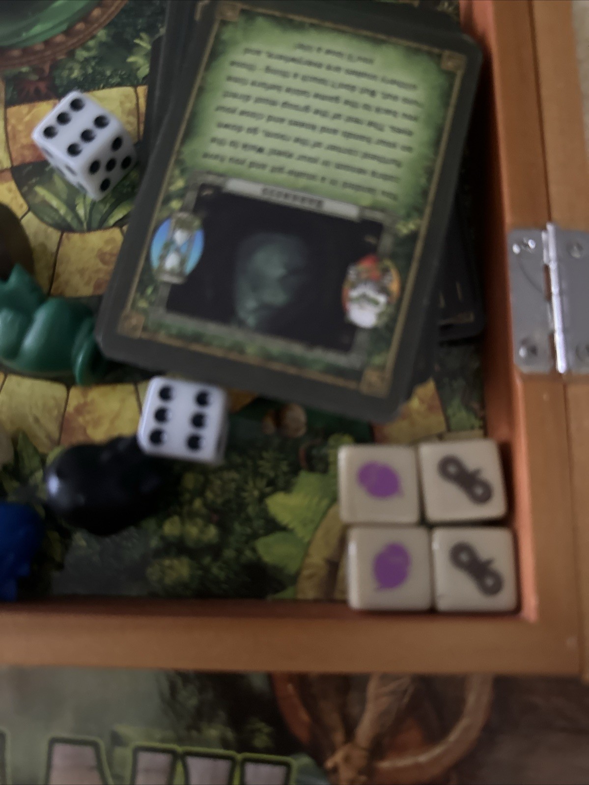 Jumanji The Game Real Wooden Box Edition of the Classic Adventure Game Complete