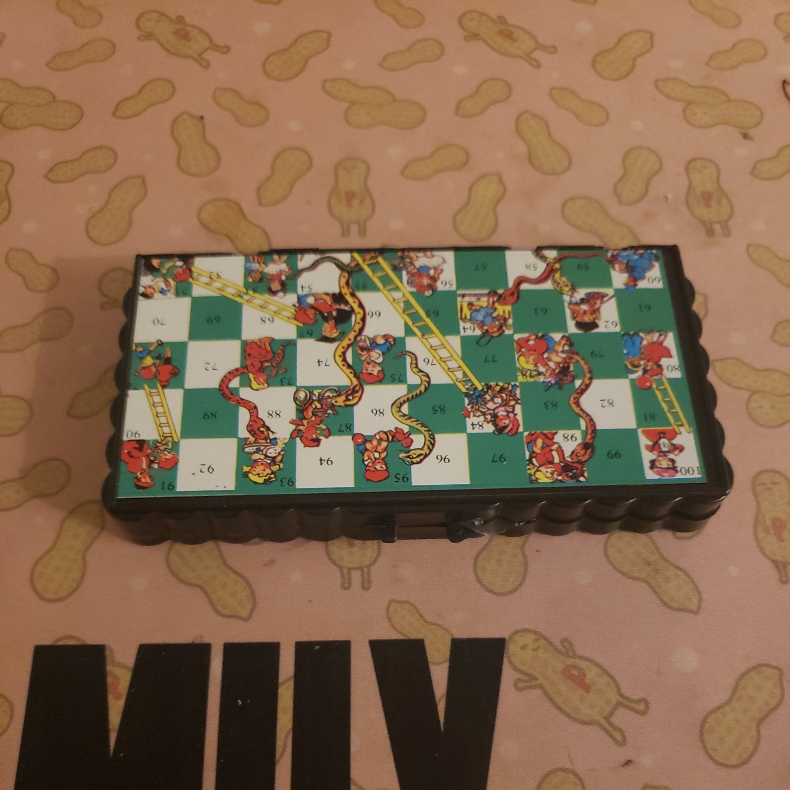 Pocket Mini Magnetic Travel Game Travel Snakes & Ladders Pocket Game Vintage Box
