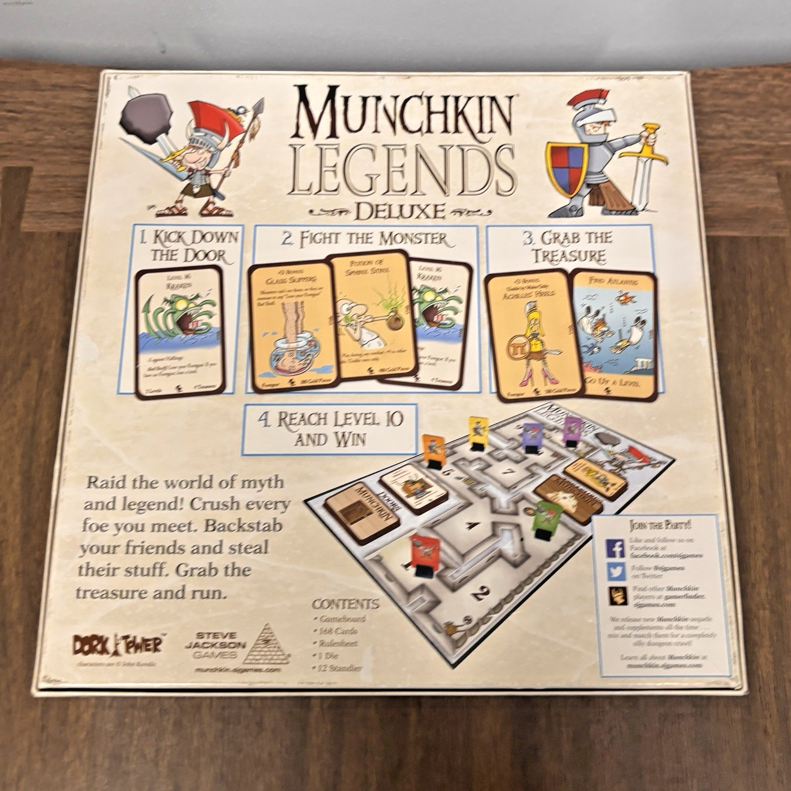 Munchkin Legends Deluxe Board Game – Steve Jackson Games – 3-6 Players Ages 10+