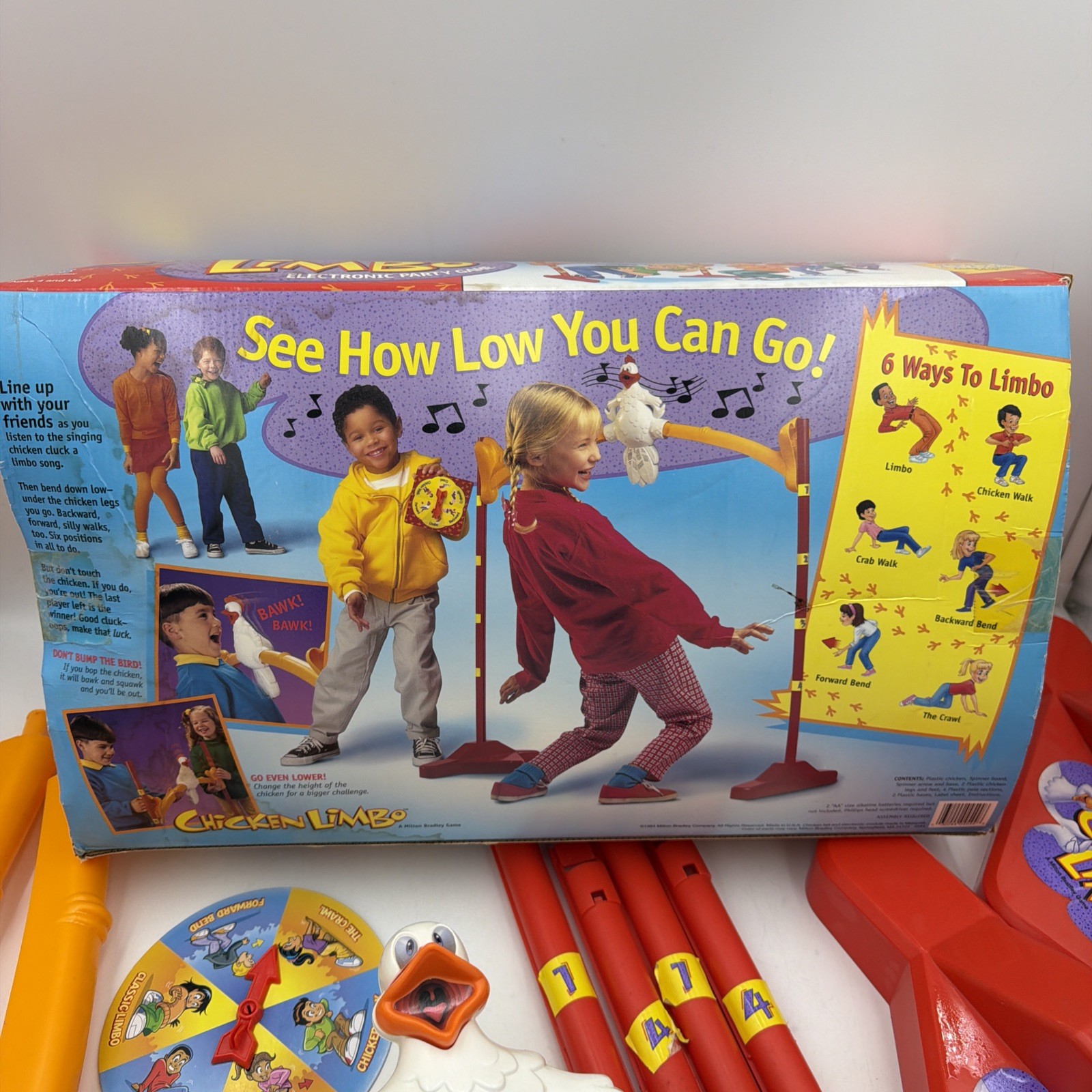 1994 Chicken Limbo Electronic Party Game Milton Bradley Complete WORKS SEE VIDEO