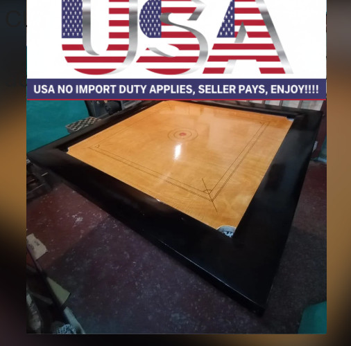 36 inch Cut Pocket Carrom board waterproof Wooden & Play Professional full Size