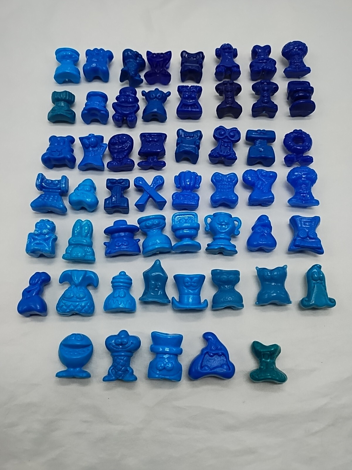 Lot Of (53) Opaque Light Blue Solid Color Crazy Bone GoGos And JoJos