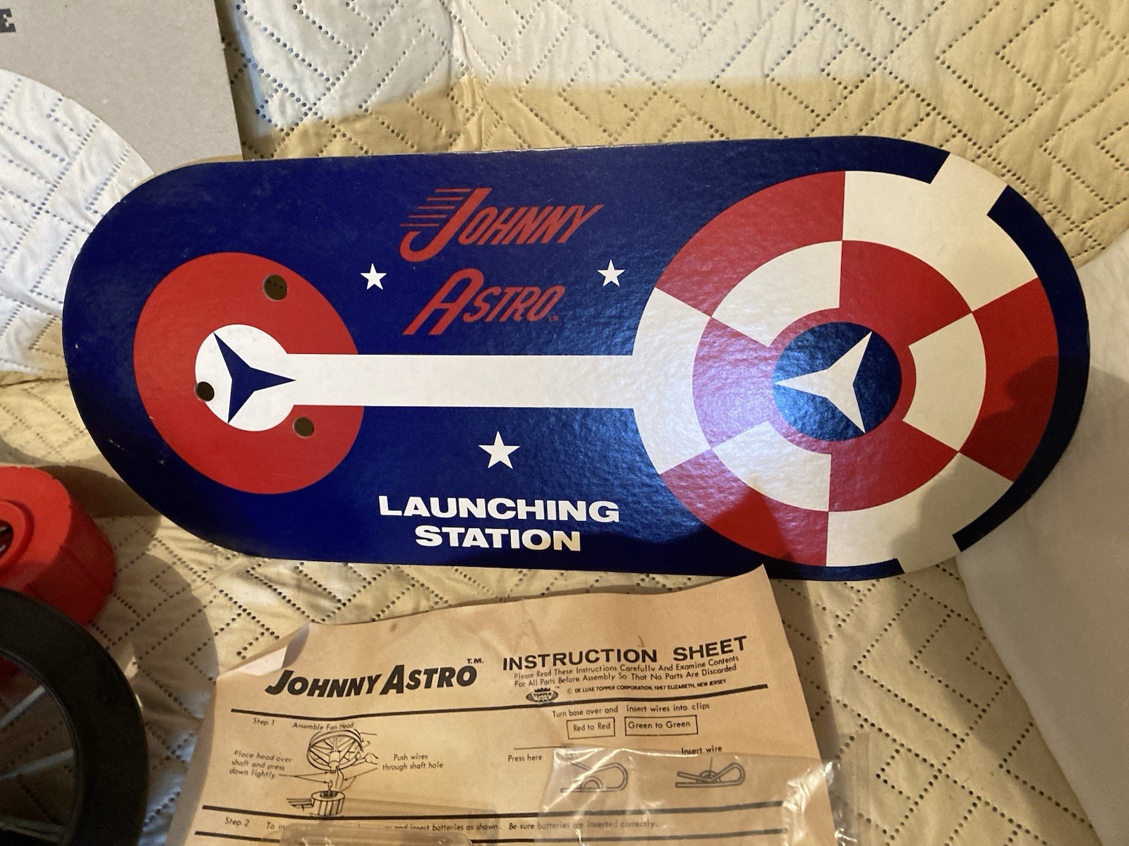 1967 Topper Toys Johnny Astro w/ 2 Original Balloons + Astronaut In Original Box