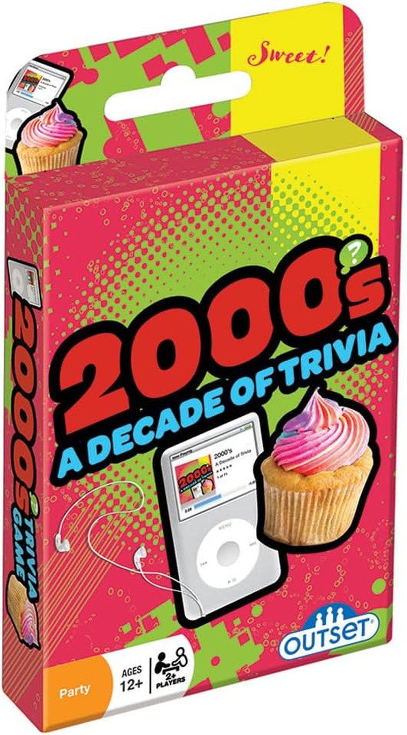 2000’S a Decade of Trivia Travel Pack Card Game – for Ages 12 and Up