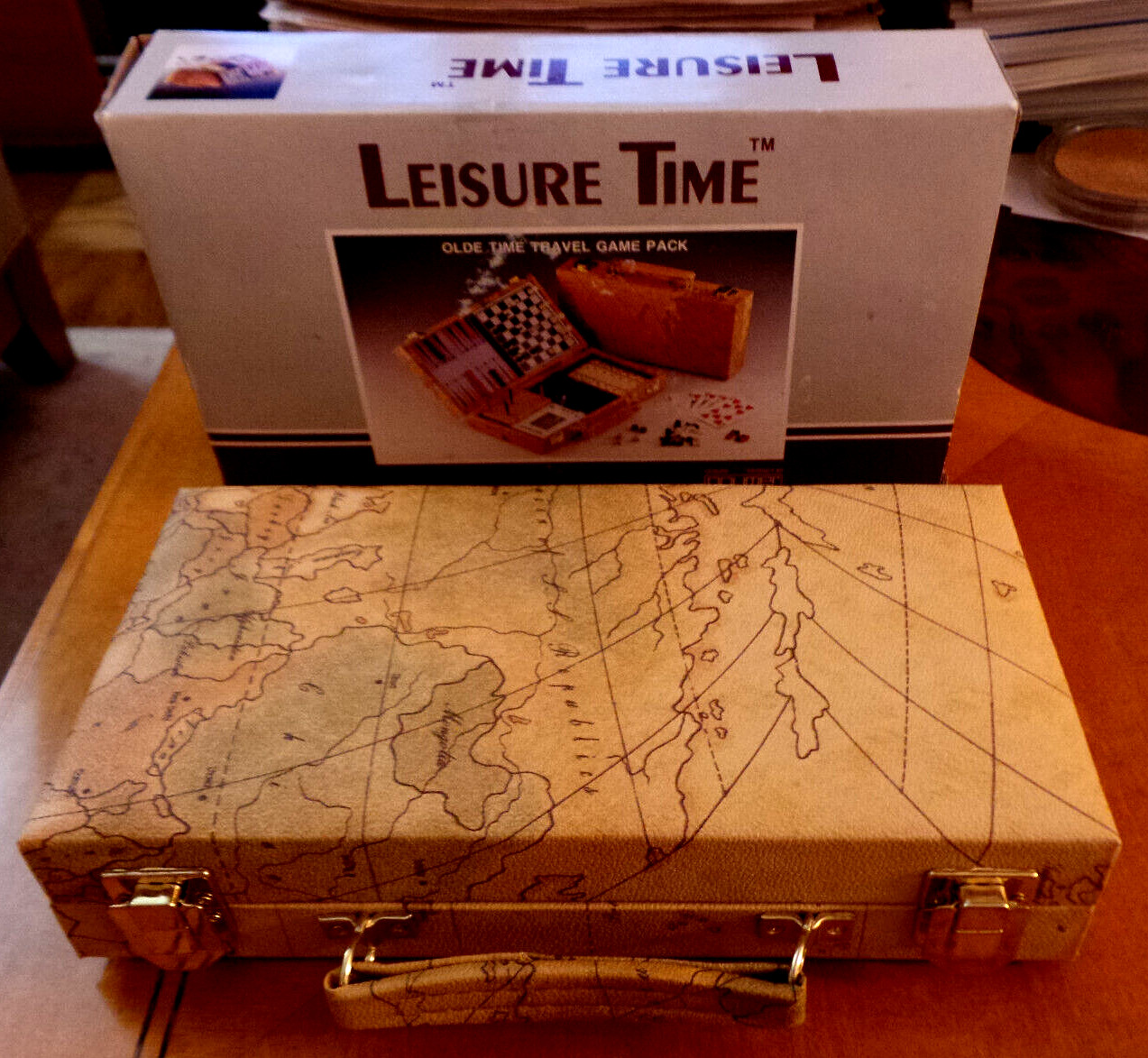 Unused Roymer Leisure Time Travel Multiple Game Pack Map in Designed Case NF