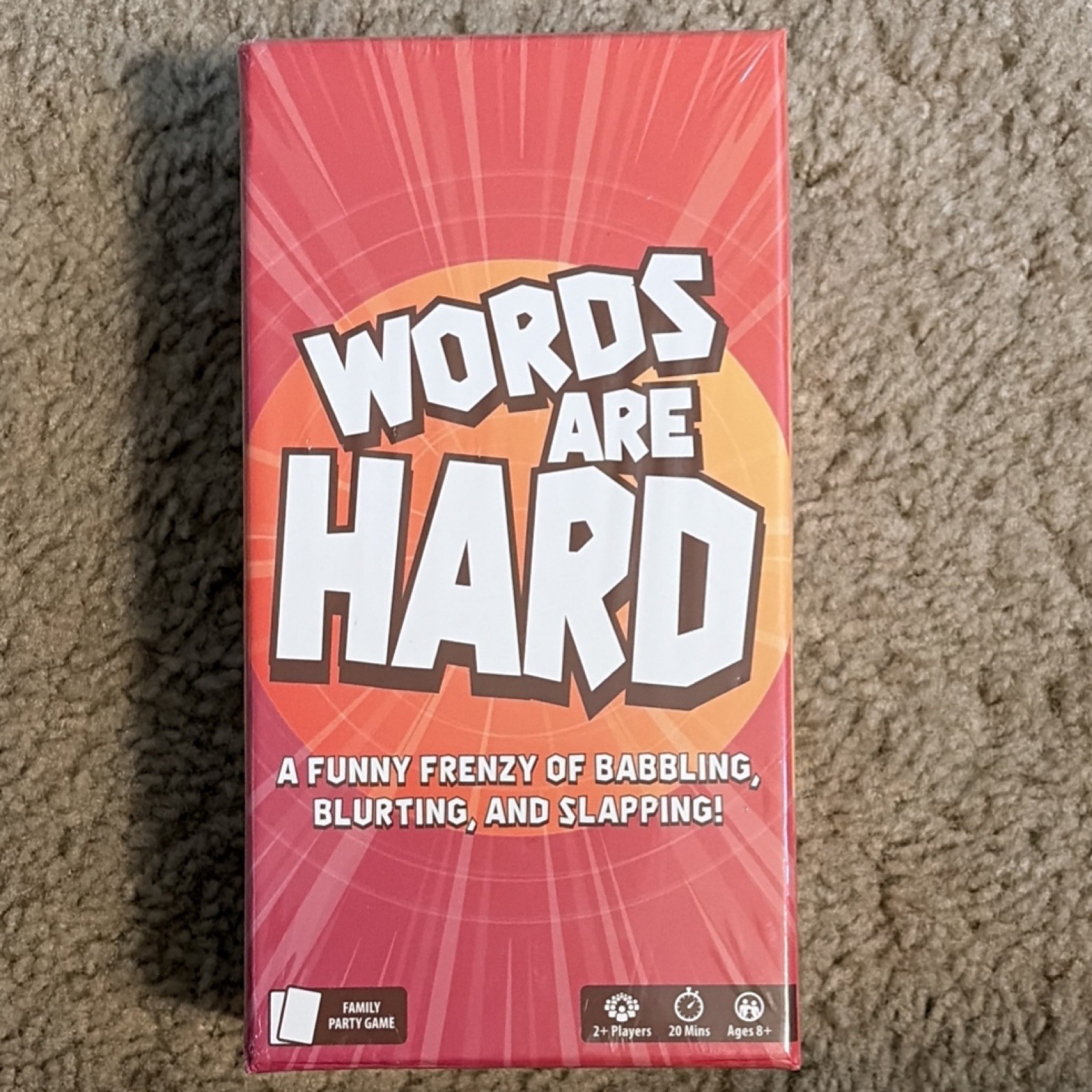 Lost Boy Entertainment Words Are Hard Card Party Game, 2+ Players, Ages 8+