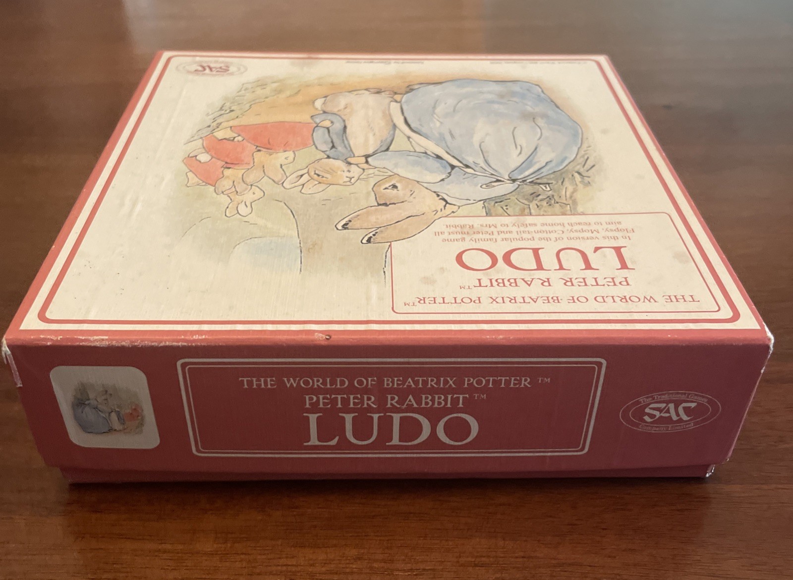 Peter Rabbit Ludo Board Traditional Game Company Wood Pieces Beatrix Potter 2004