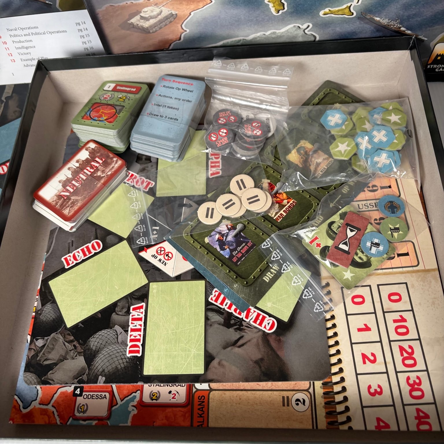 The Fog of War Stronghold Games Board Game 2 Players Ages 10+ WWII Strategy 2016