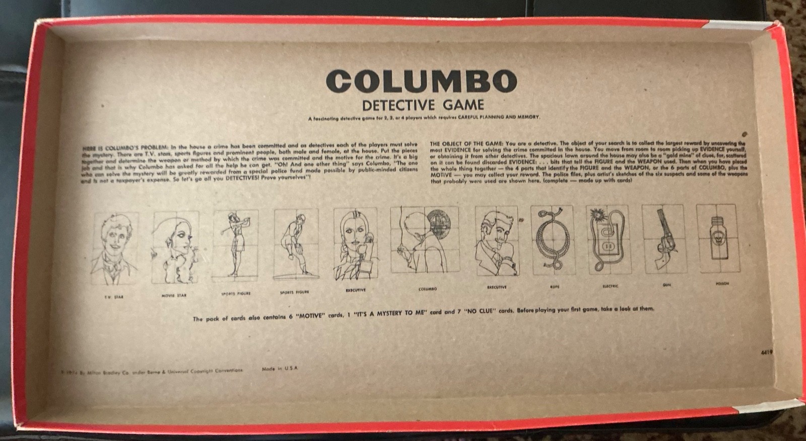Colombo Detective Game 1974
