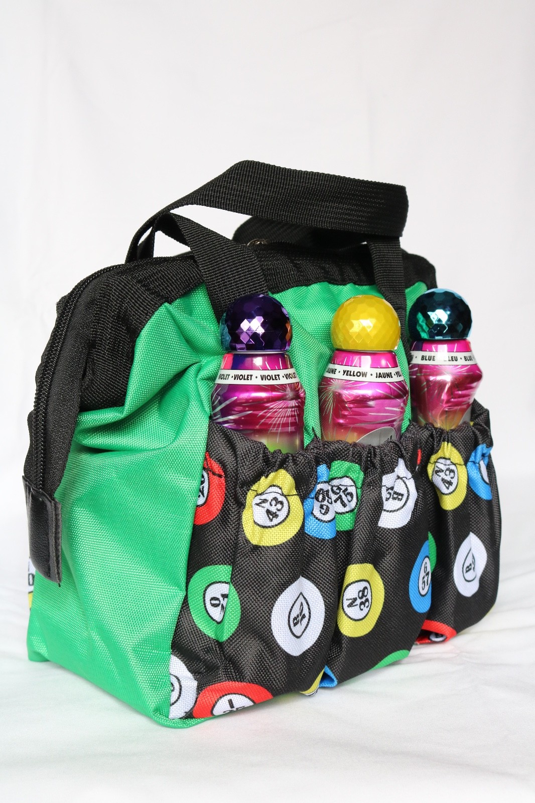 FUN Green Bingo Tote Bag w/Dazzle Daubers (6) & Bingo Money Ceramic Jar NEW