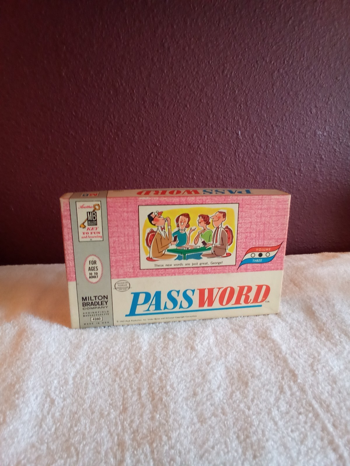 Vintage 1963 Volume 3 Milton Bradley Password Game #4260 Complete Game!