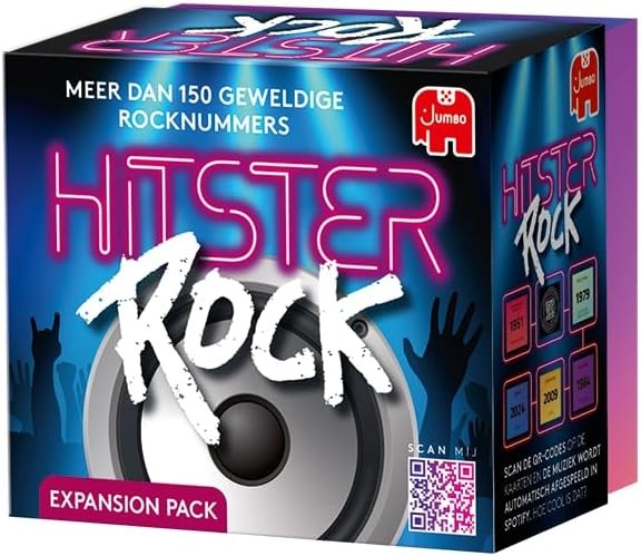 Hitster Rock Expansion, Expansion Set, Music Game, Action Game, Adult Board Game