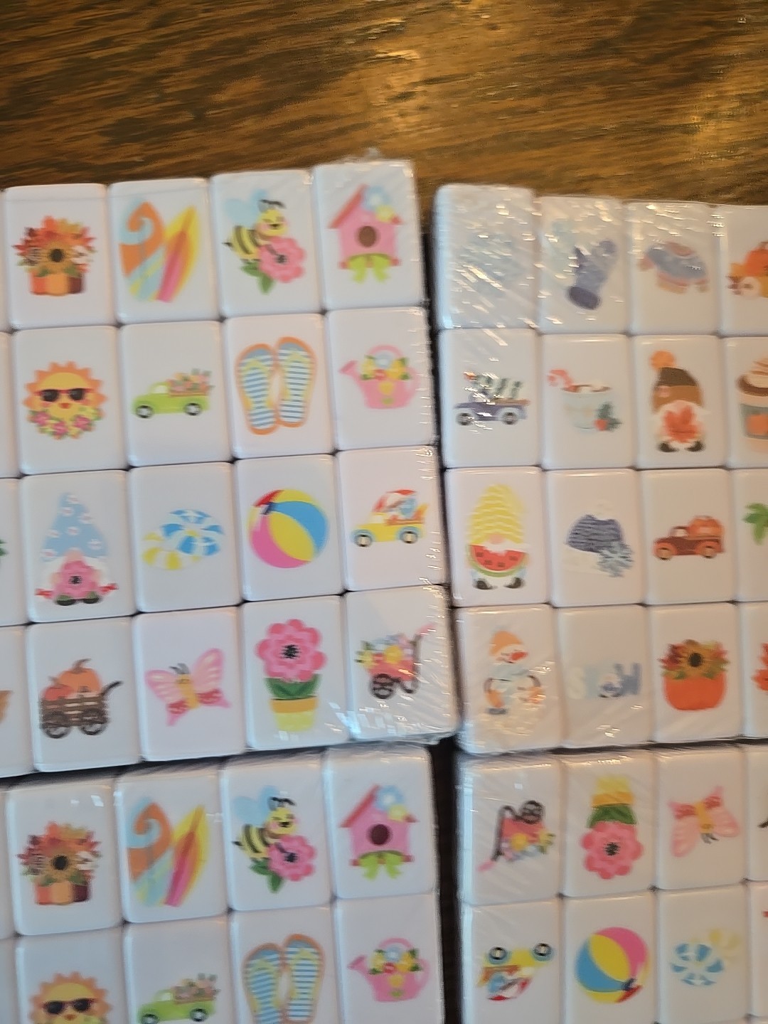 All the different holidays Game Blocks, Mahjong Tile Set with 130 Tiles 4 player
