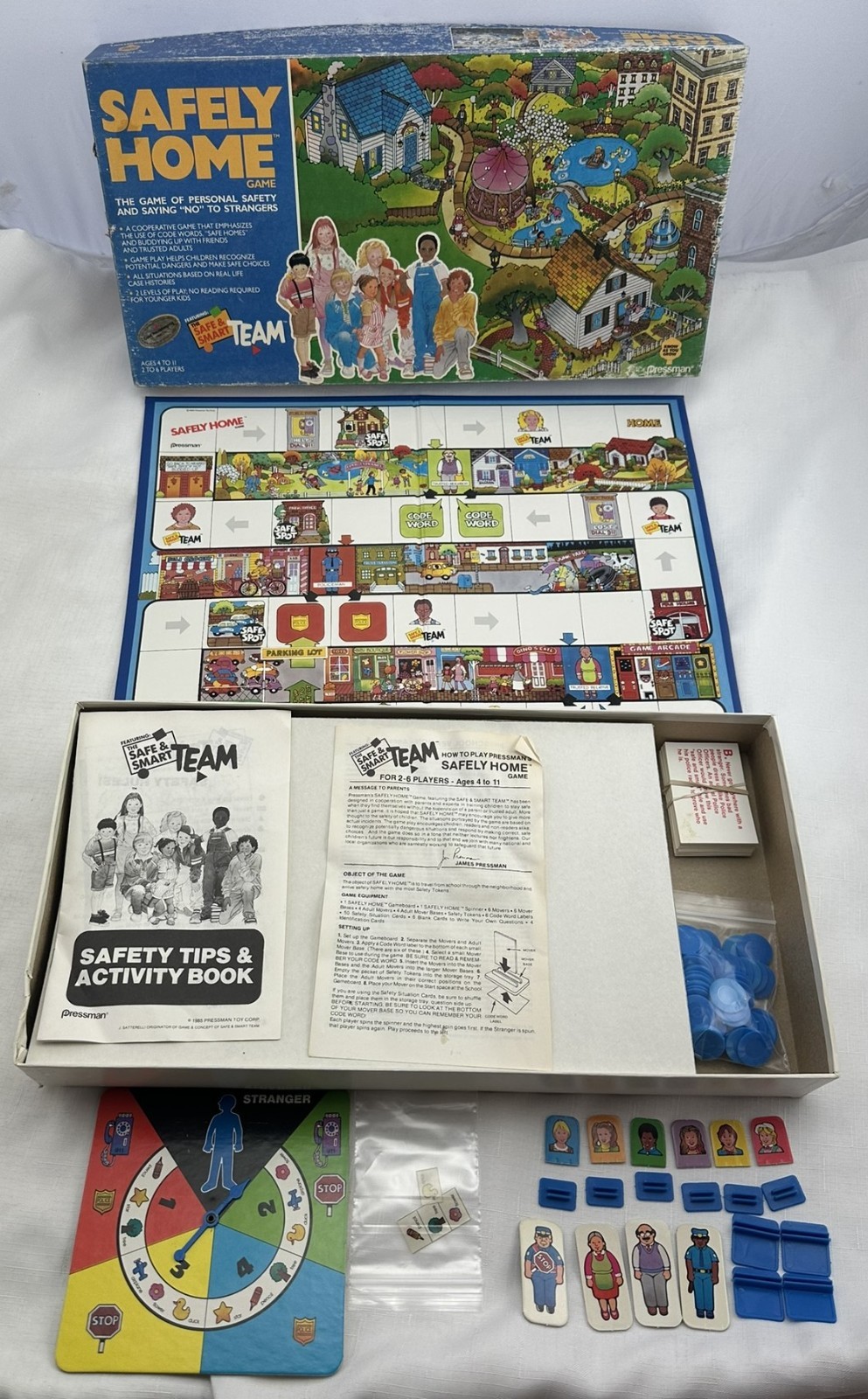 1985 Safely Home Game by Pressman Complete in Very Good Condition FREE SHIPPING