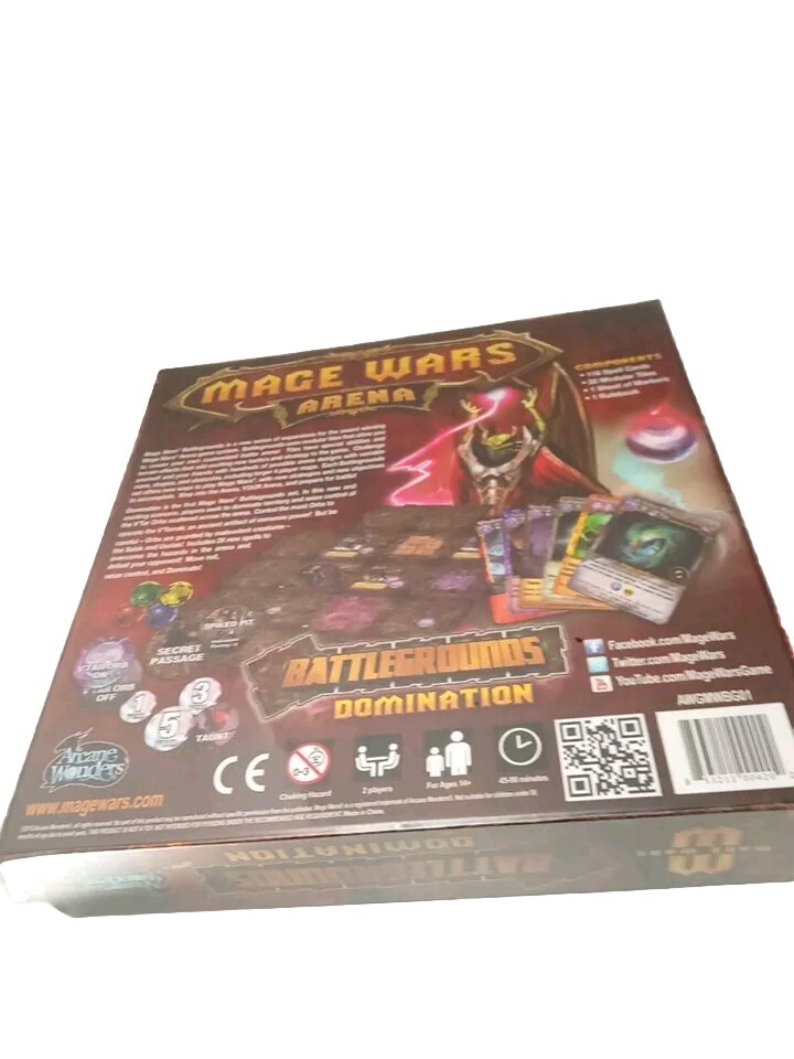 Mage Wars Arena, Battlegrounds Domination Expansion Board Game, New