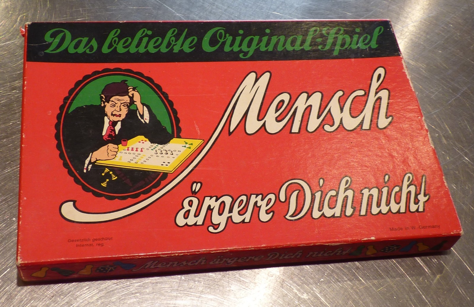 Vintage German Board Game “Mensch, ärgere Dich nicht!” Sorry Parcheesi