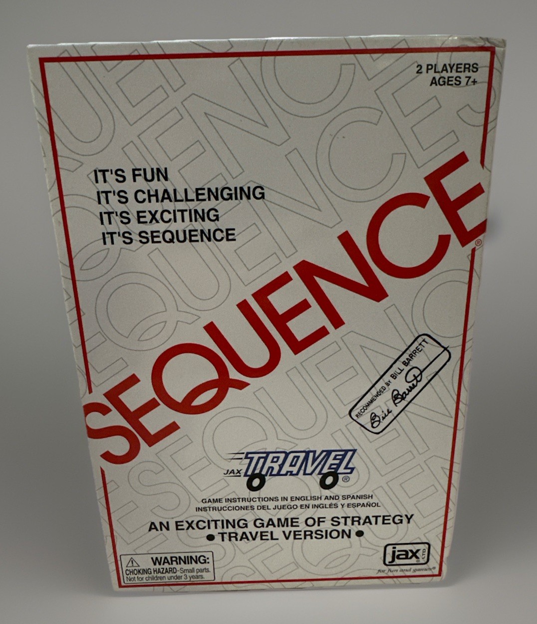 Sequence Travel Version Game of Strategy 2020 By Jax Ltd. NEW. Ages 7+