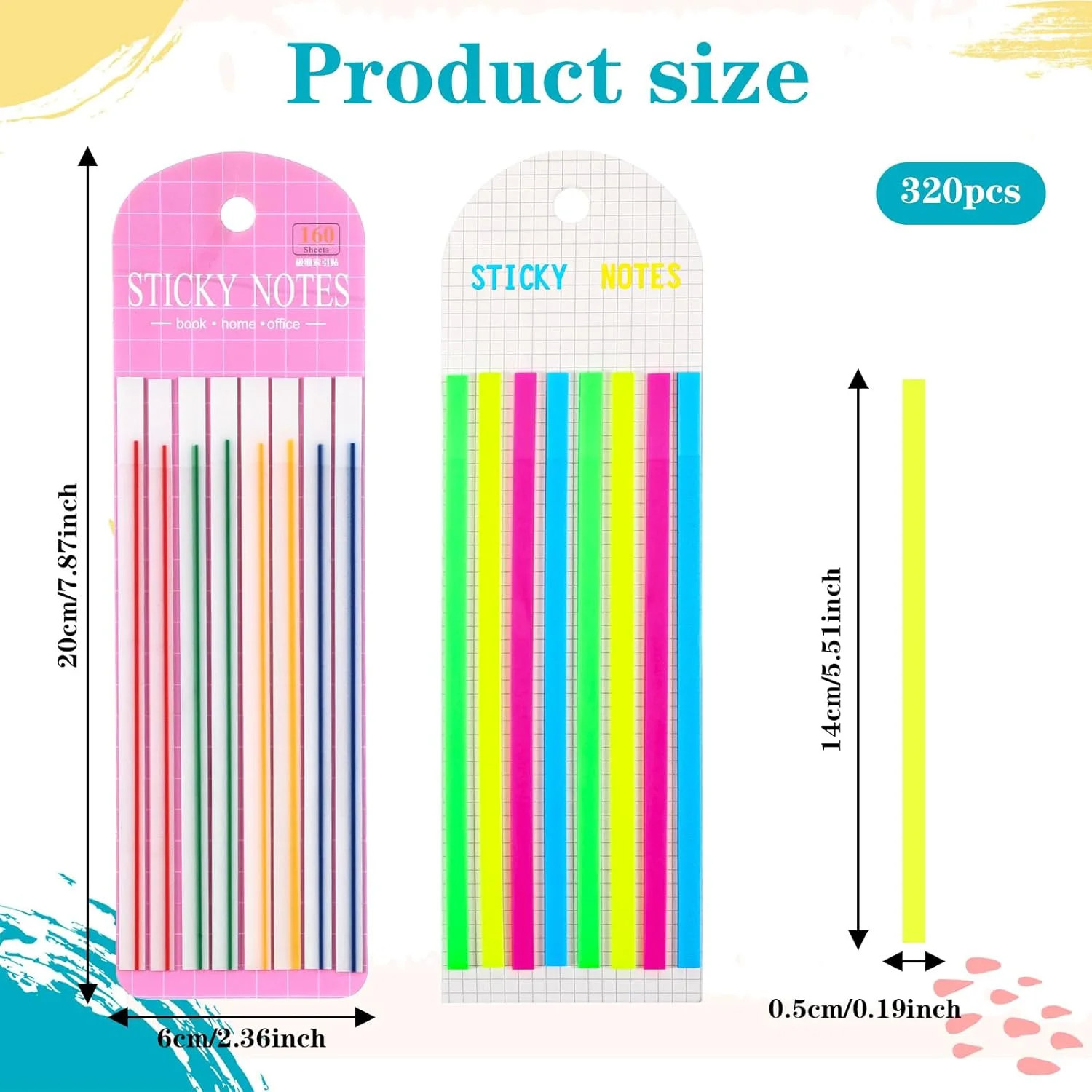 320Pcs Mahjong Card Line Finder Highlighter Tape Mahjong Line Highlighter Stripe