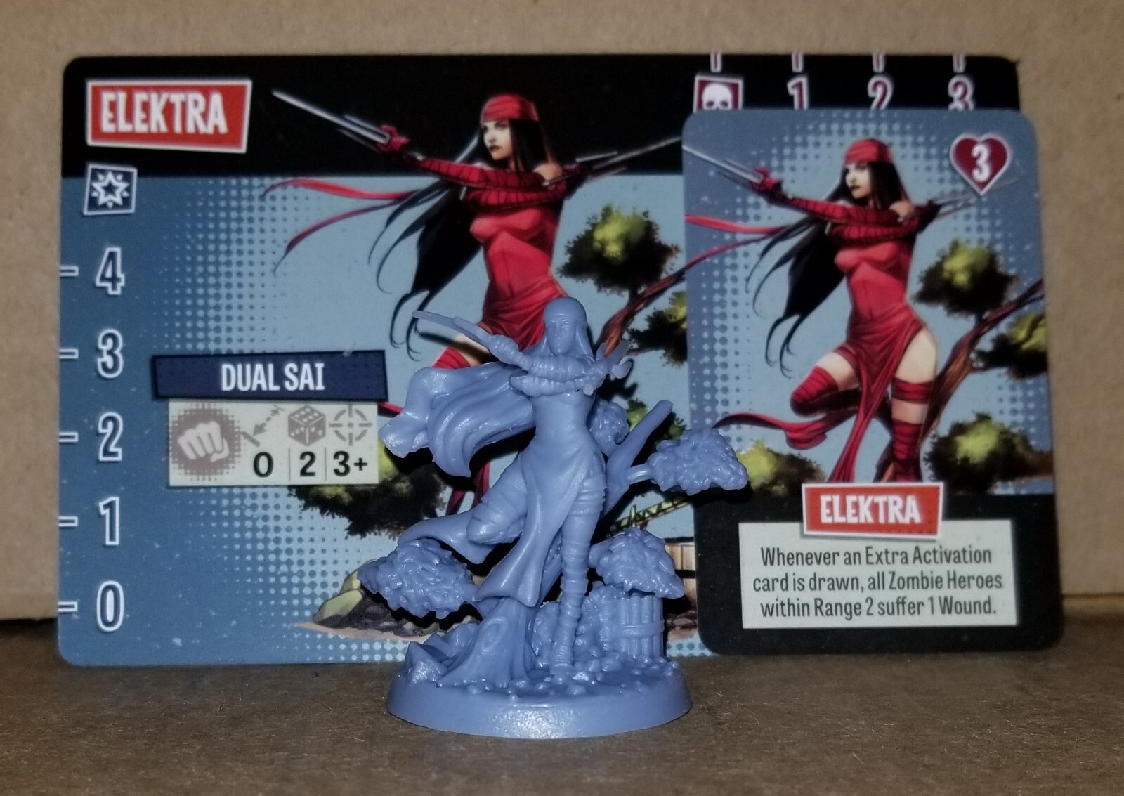 Zombicide Marvel Zombies ELEKTRA Super Hero Kickstarter Exclusive Promo