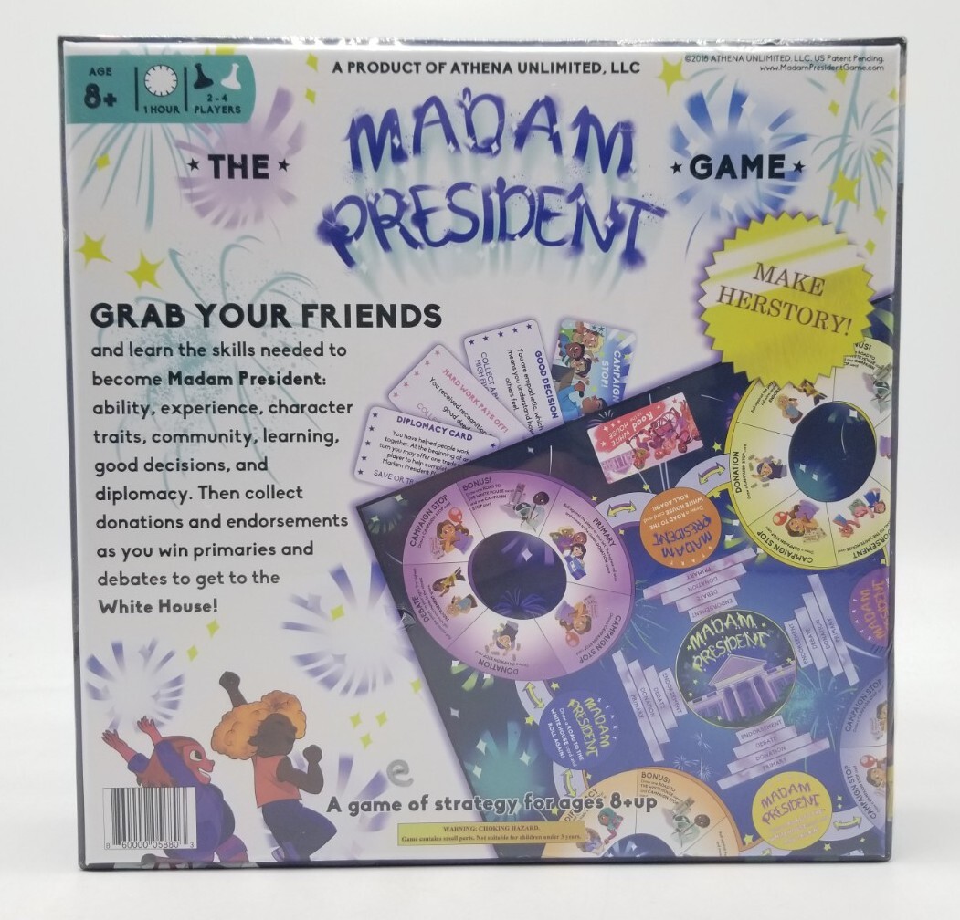 Athena Unlimited – THE MADAM PRESIDENT GAME – 2018 Limited Inaugural Edition NEW
