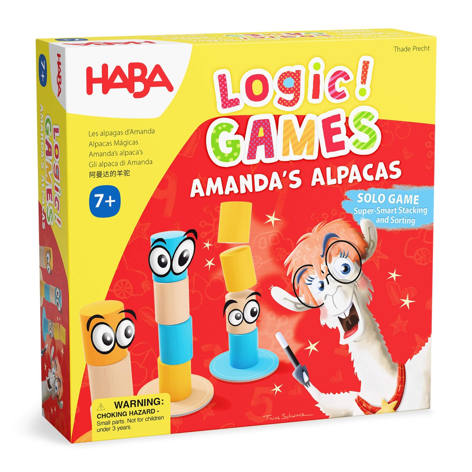 HABA Amanda’s Alpacas Stacking Puzzle Game: 60 Logic Challenges and Brain Tea…