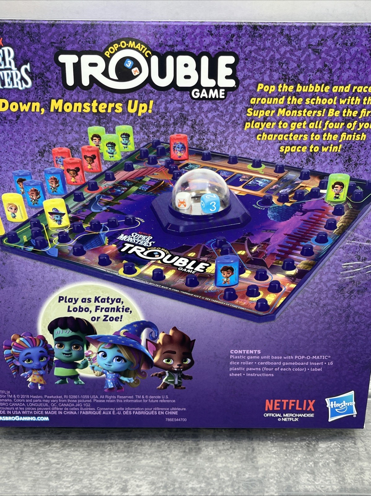 Hasbro Games Trouble: Netflix Super Monsters Edition Board Game. {81}